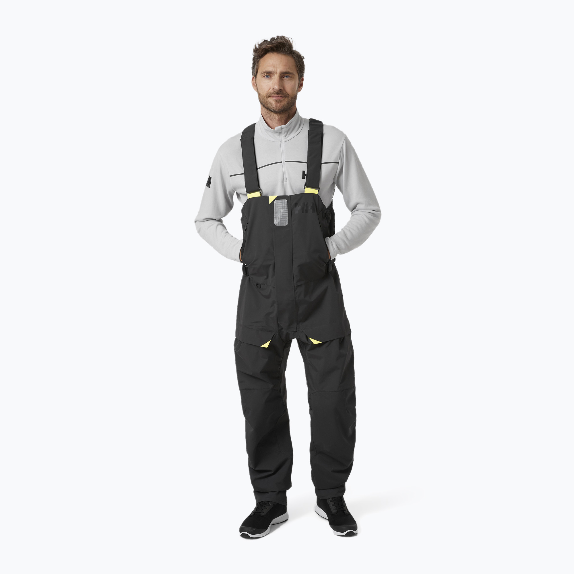 Spodnie żeglarskie męskie Helly Hansen Skagen Offshore Bib ebony 