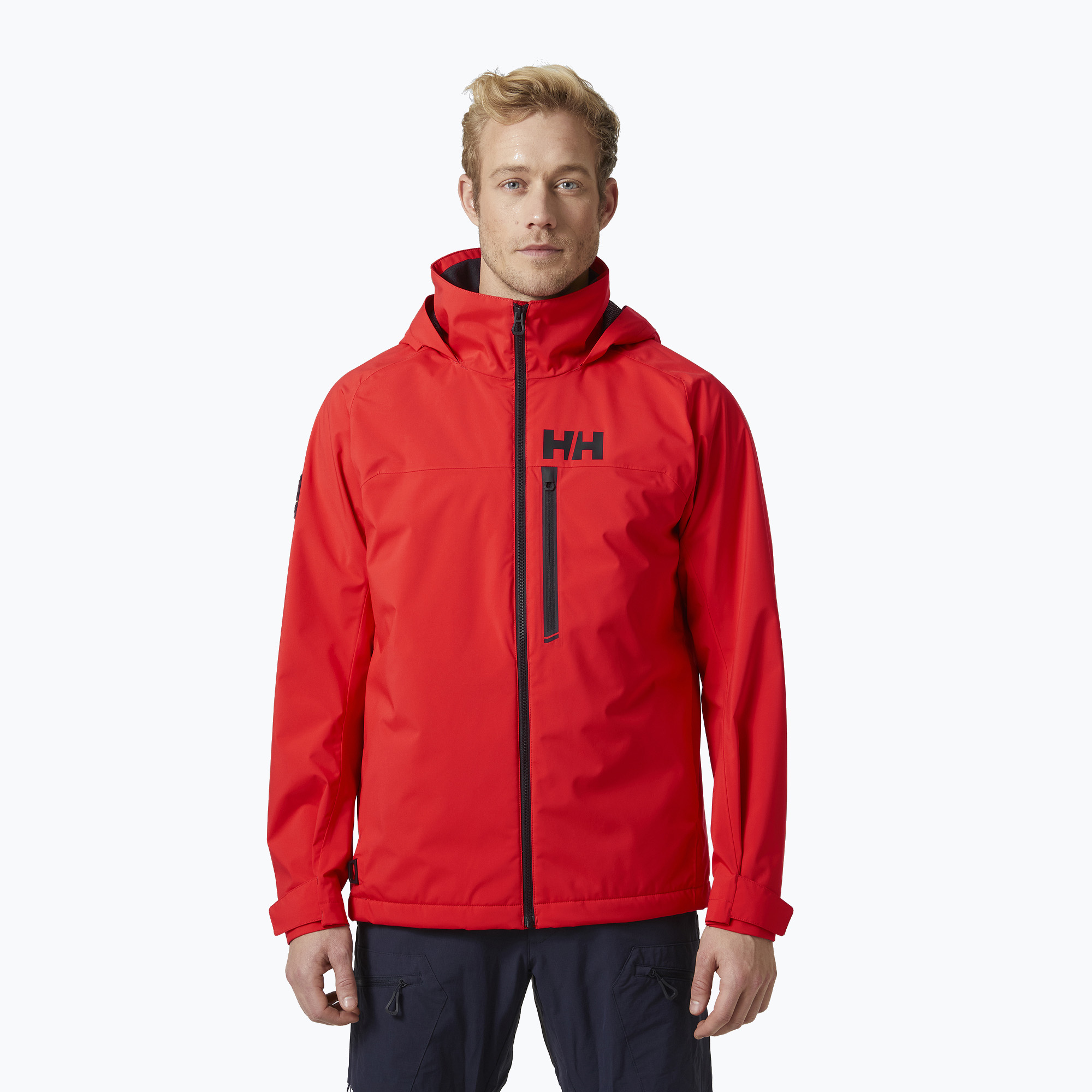 Kurtka żeglarska męska Helly Hansen Hp Racing Lifaloft Hooded alert red 