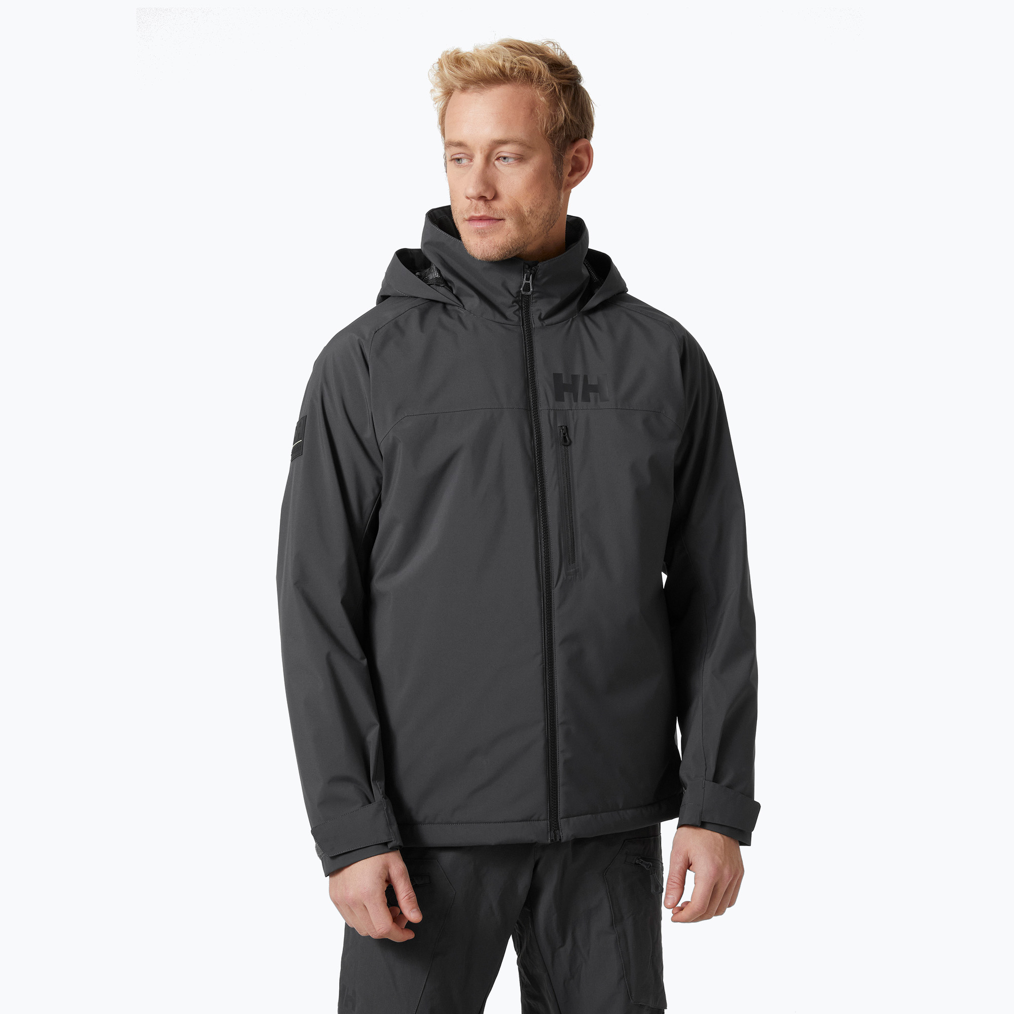 Kurtka żeglarska męska Helly Hansen Hp Racing Lifaloft Hooded ebony 