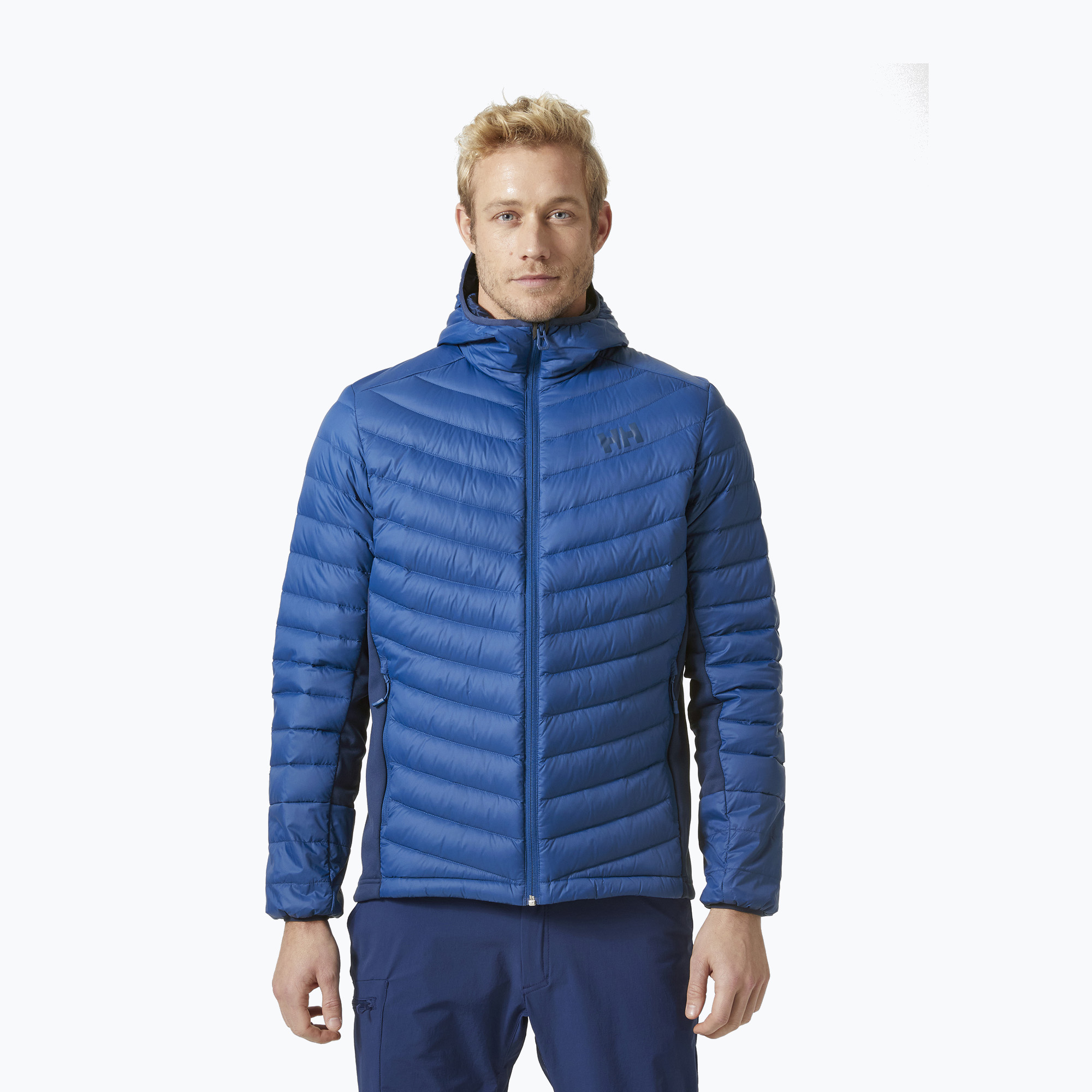 Kurtka hybrydowa męska Helly Hansen Verglas Hooded Down Hybrid Insulator deep fjord 