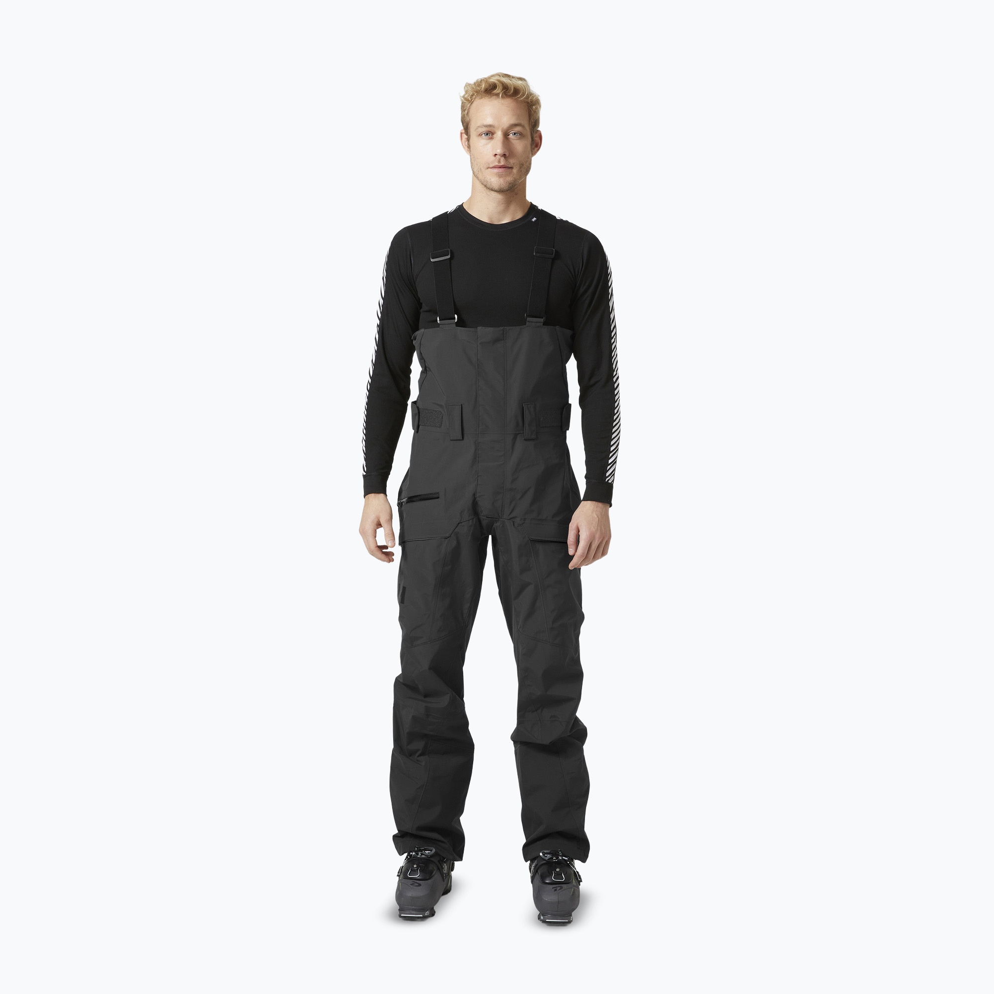 Pánske lyžiarske nohavice Helly Hansen Sogn Bib Shell black