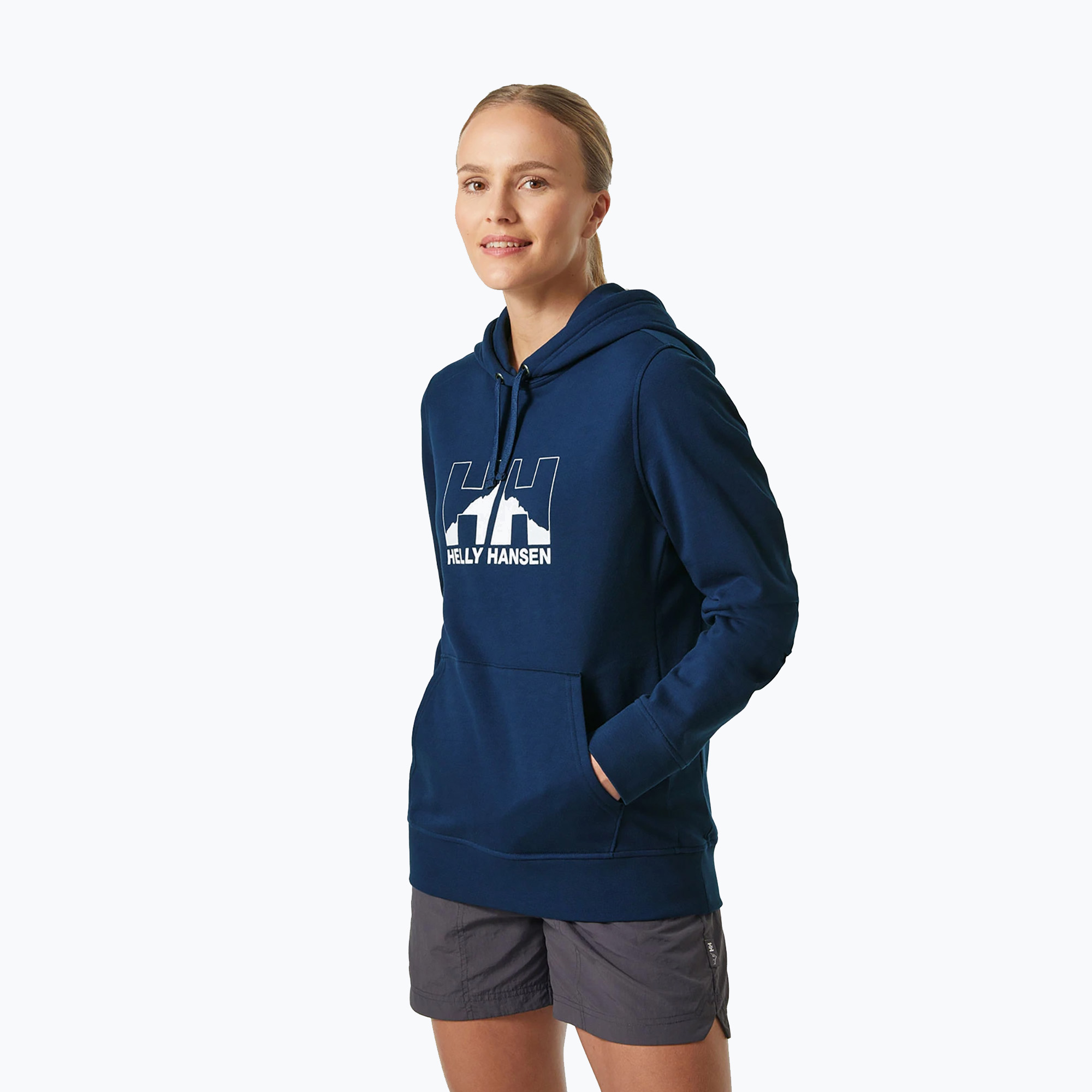 Bluza damska Helly Hansen Nord Graphic Pullover Hoodie ocean 