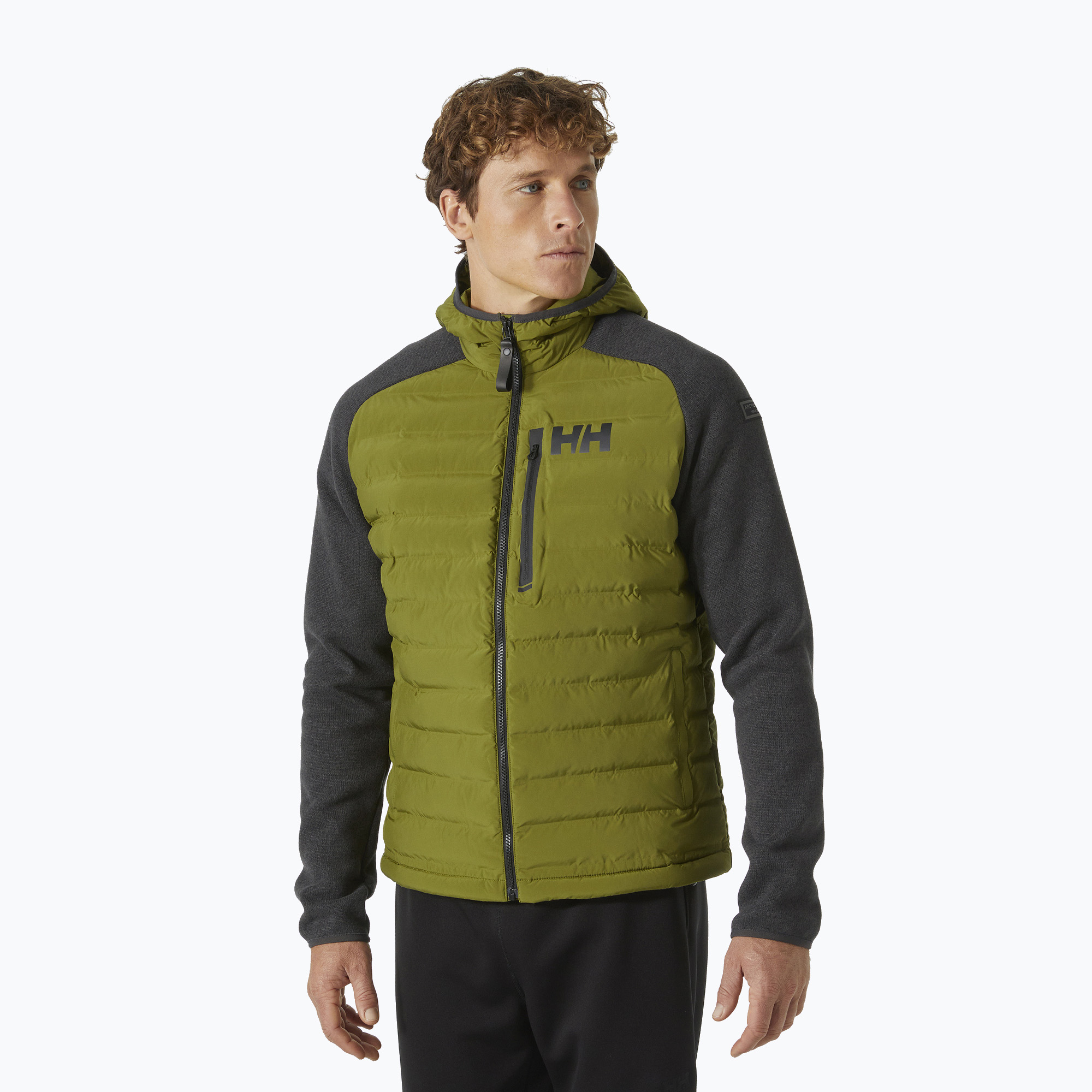 Kurtka żeglarska męska Helly Hansen Arctic Ocean Hybrid Insulator olive green 