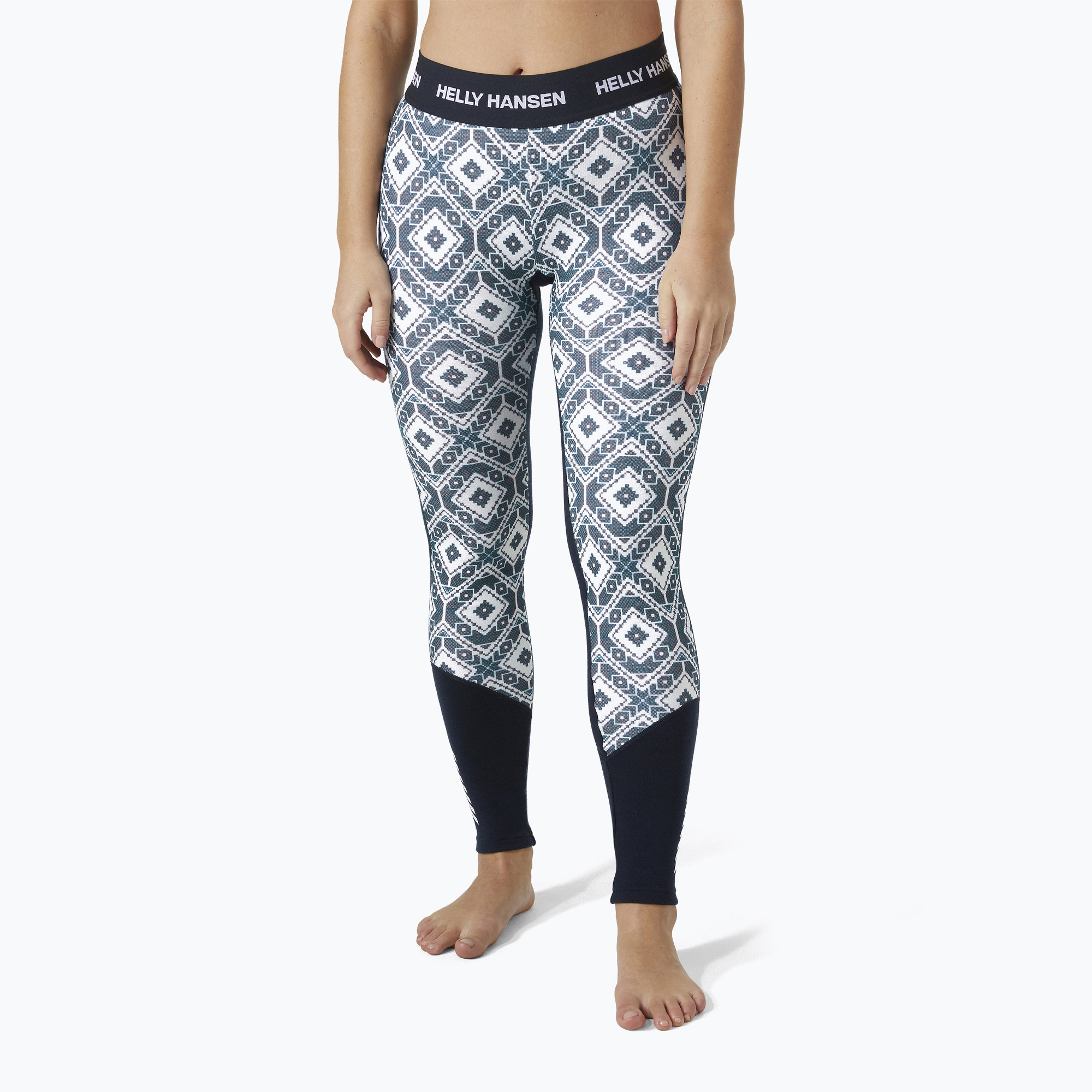 Pantaloni termici pentru femei Helly Hansen Lifa Merino Midweight de la Helly Hansen Lifa Merino Midweight navy star pixel (Lifa Merino Midweight Gra 49411_597)