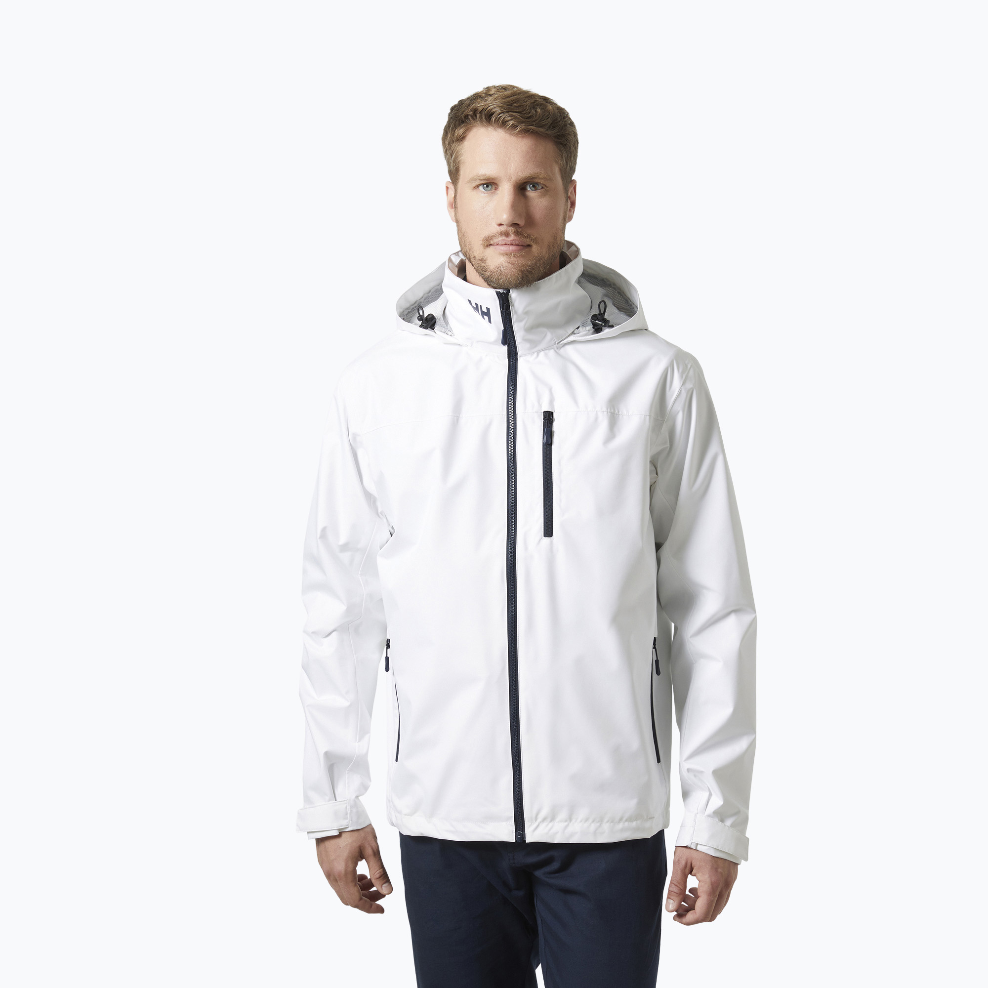 Kurtka żeglarska męska Helly Hansen Crew Hooded 2.0 white 