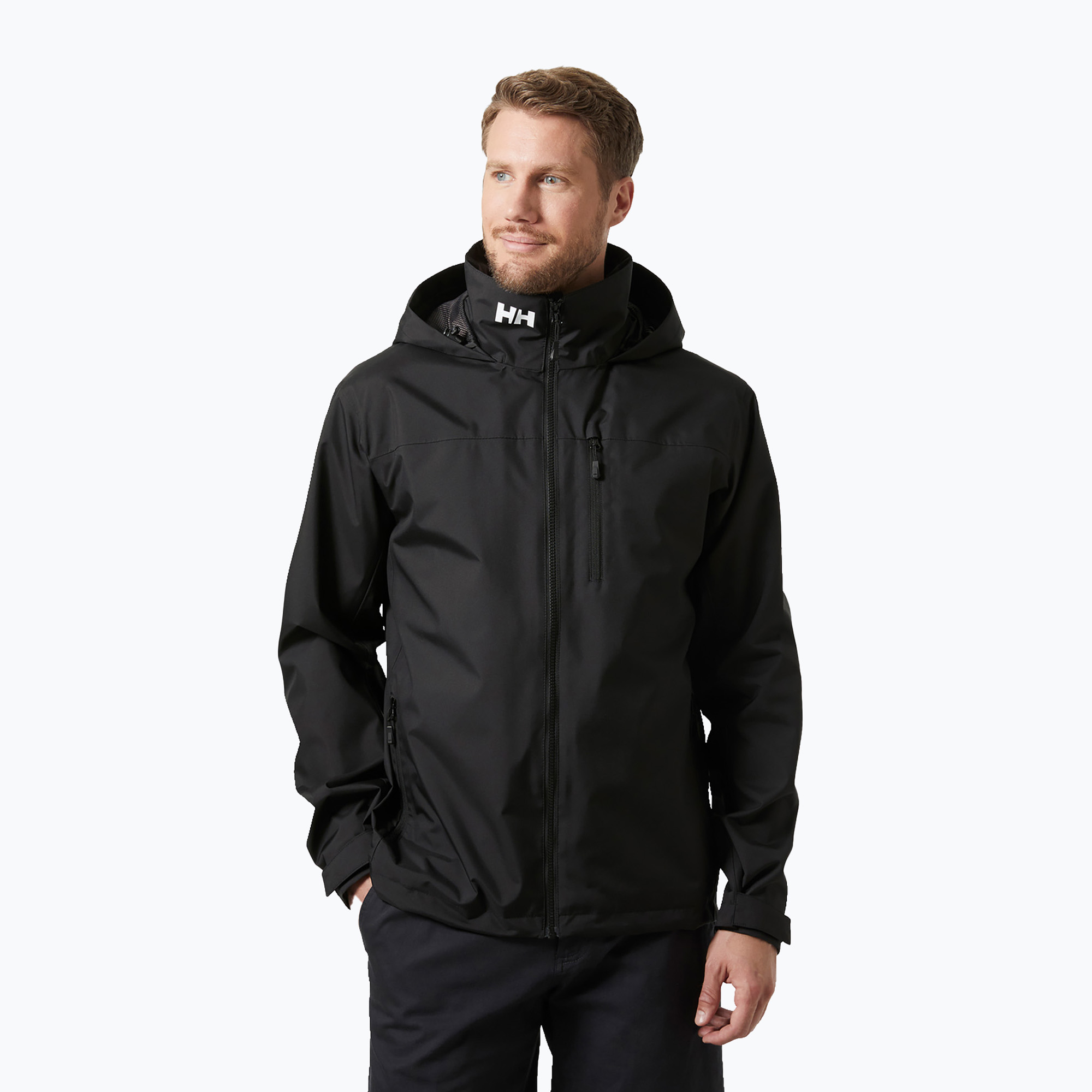 Kurtka żeglarska męska Helly Hansen Crew Hooded 2.0 black 