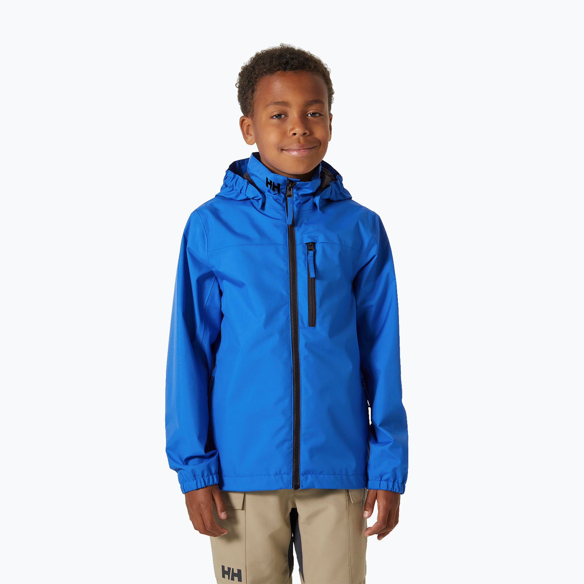 Kurtka żeglarska dziecięca Helly Hansen Crew Hooded JR cobalt 2.0 