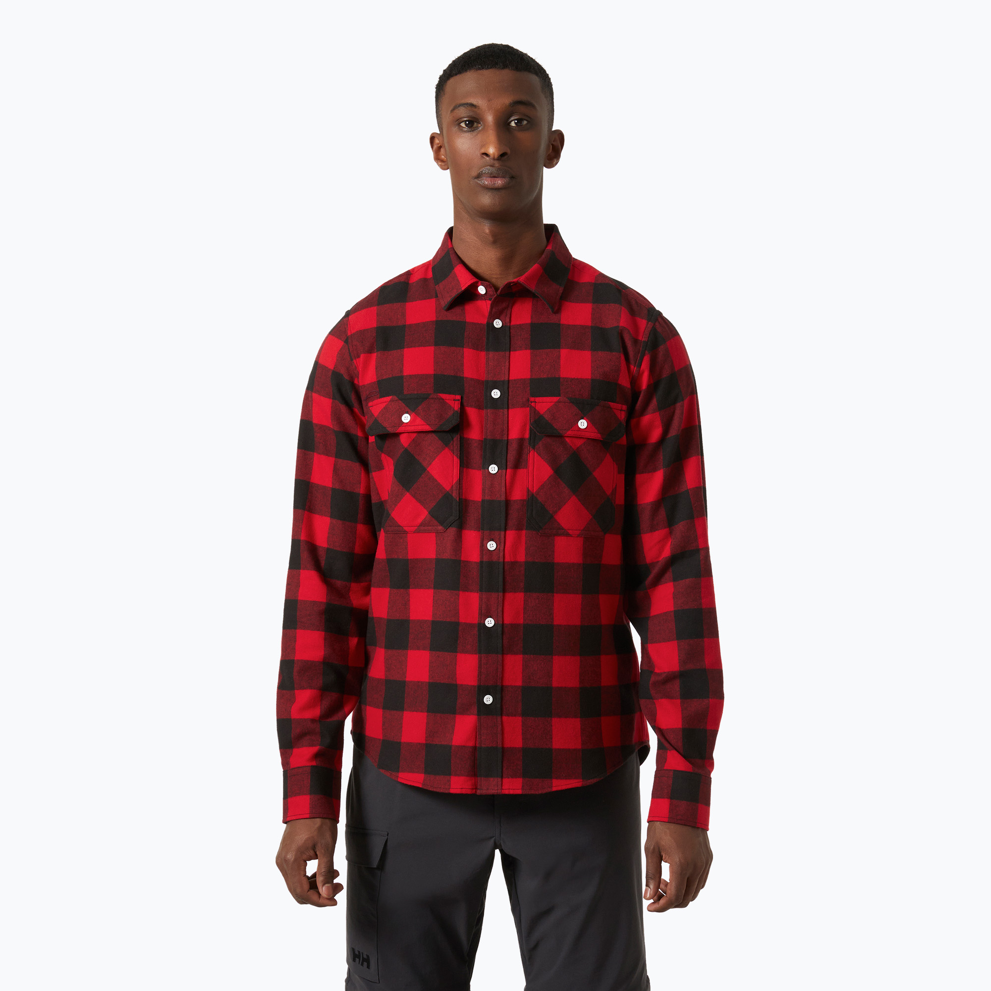 Koszula męska Helly Hansen Lokka Organic Flannel red buffalo check 