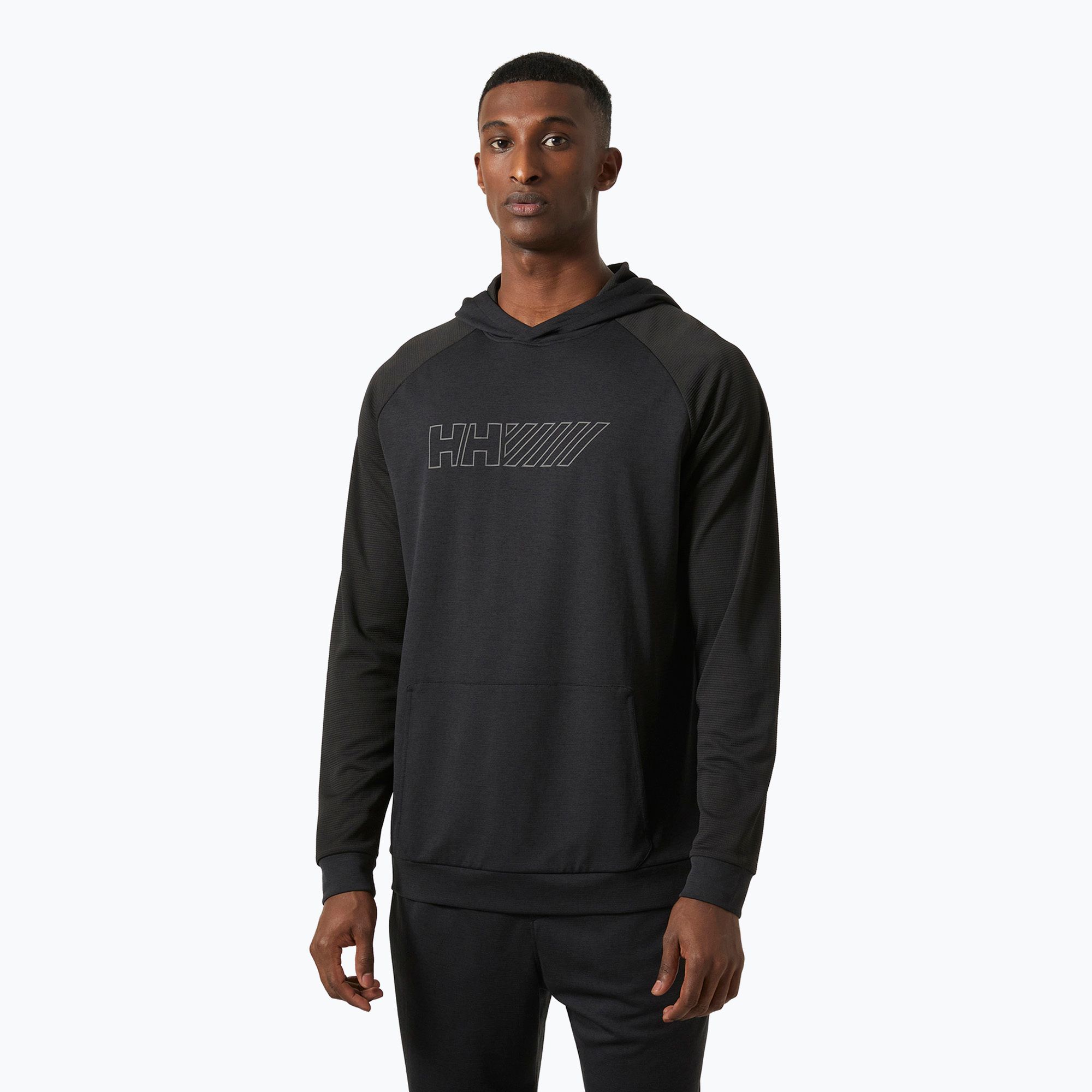 Felpa con cappuccio Helly Hansen Lifa Tech Lite Uomo nero (L) (Lifa Tech Lite Pullover Hood 2.0 63339_990)