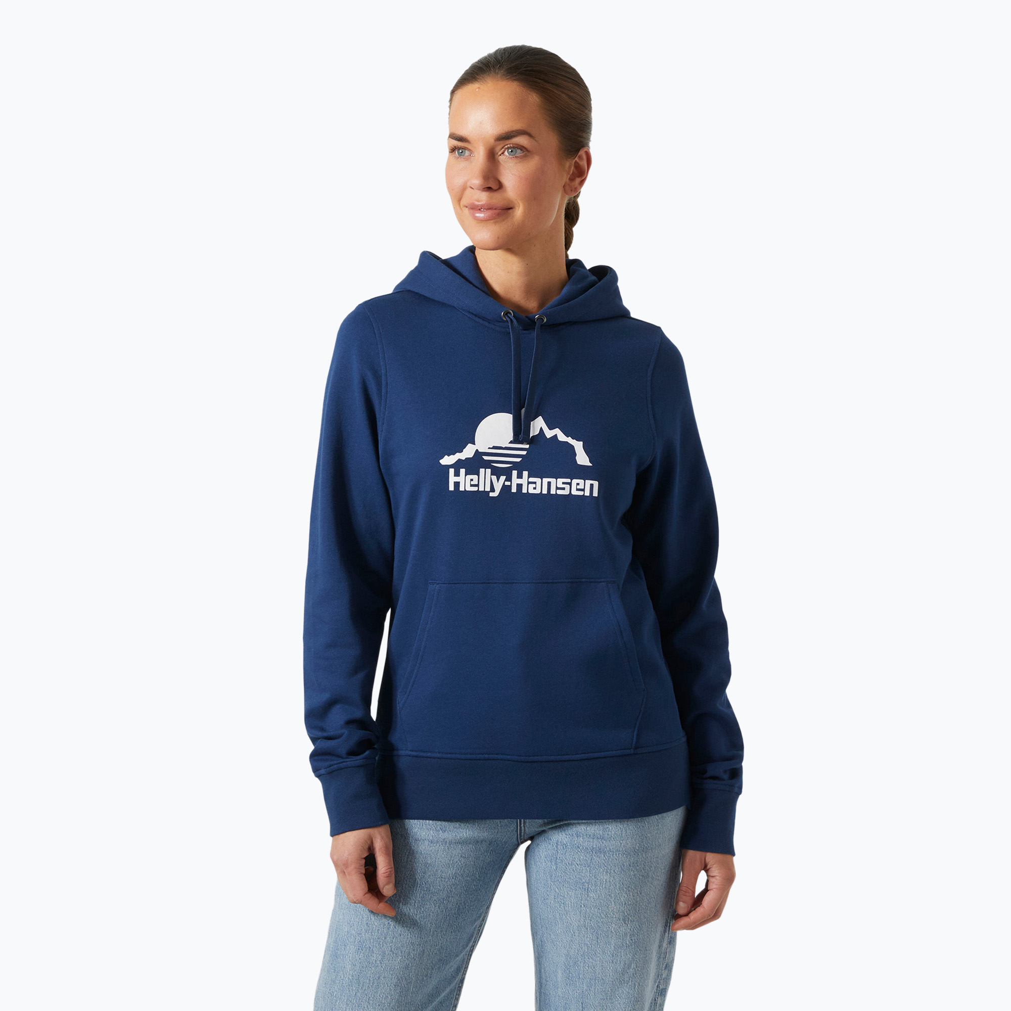 Bluza damska Helly Hansen Nord Graphic Pullover Hoodie ocean 