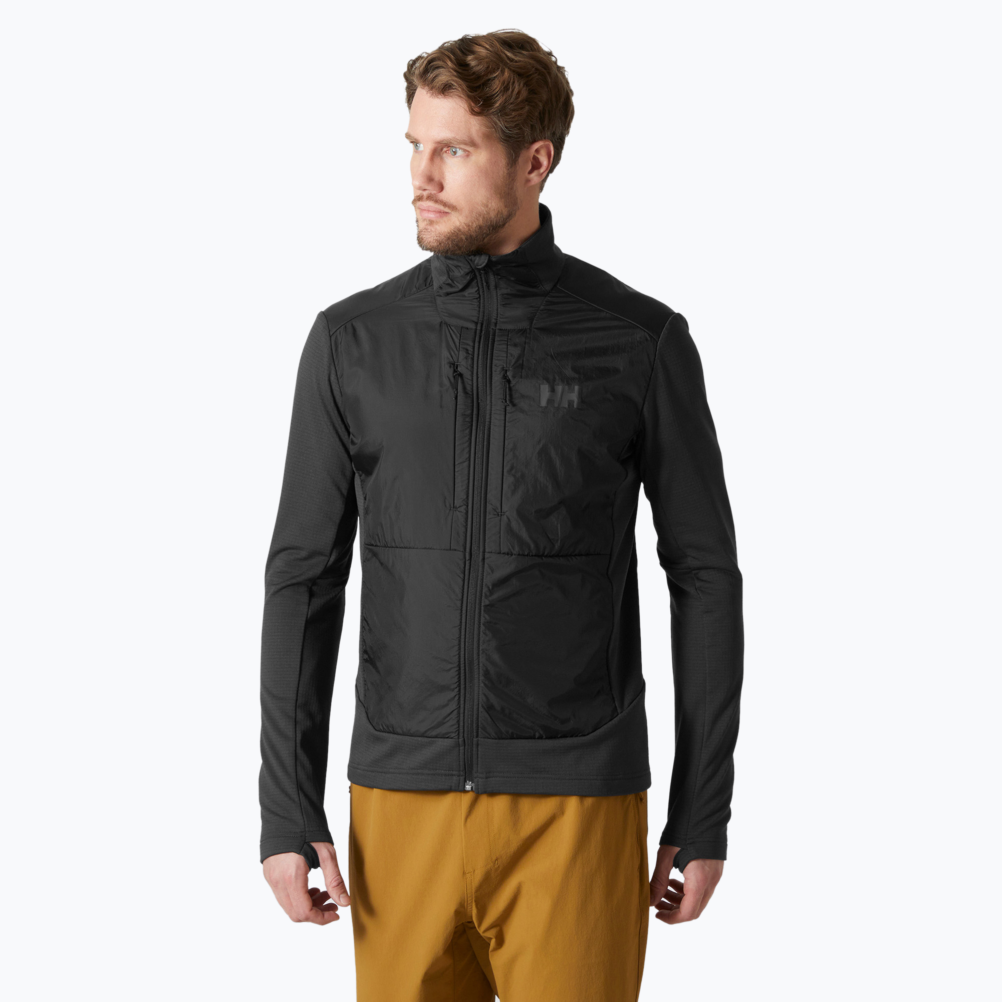 Kurtka hybrydowa męska Helly Hansen Versalite Hybrid Fleece ebony 