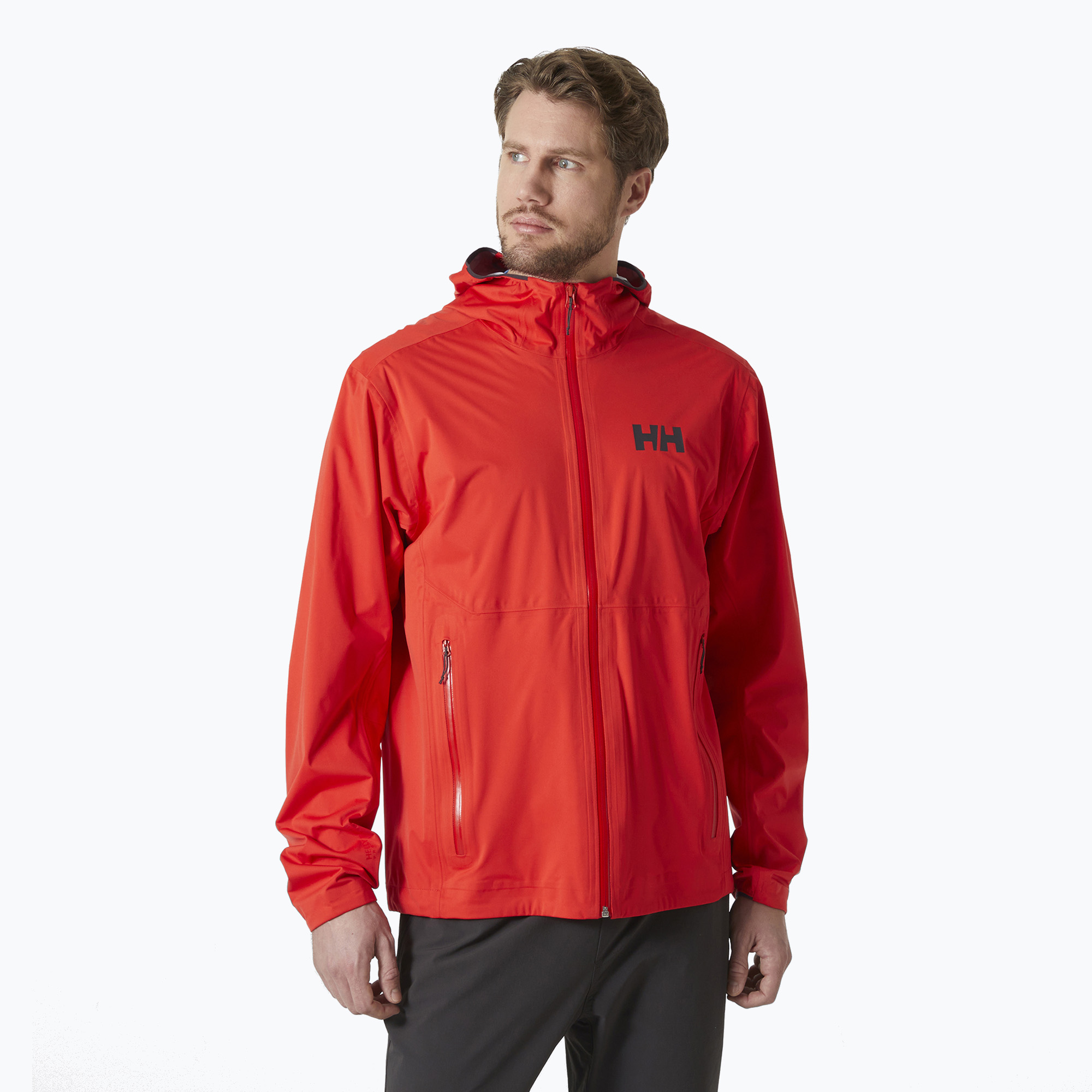 Kurtka przeciwdeszczowa męska Helly Hansen Momentum 3L Stretch alert red 