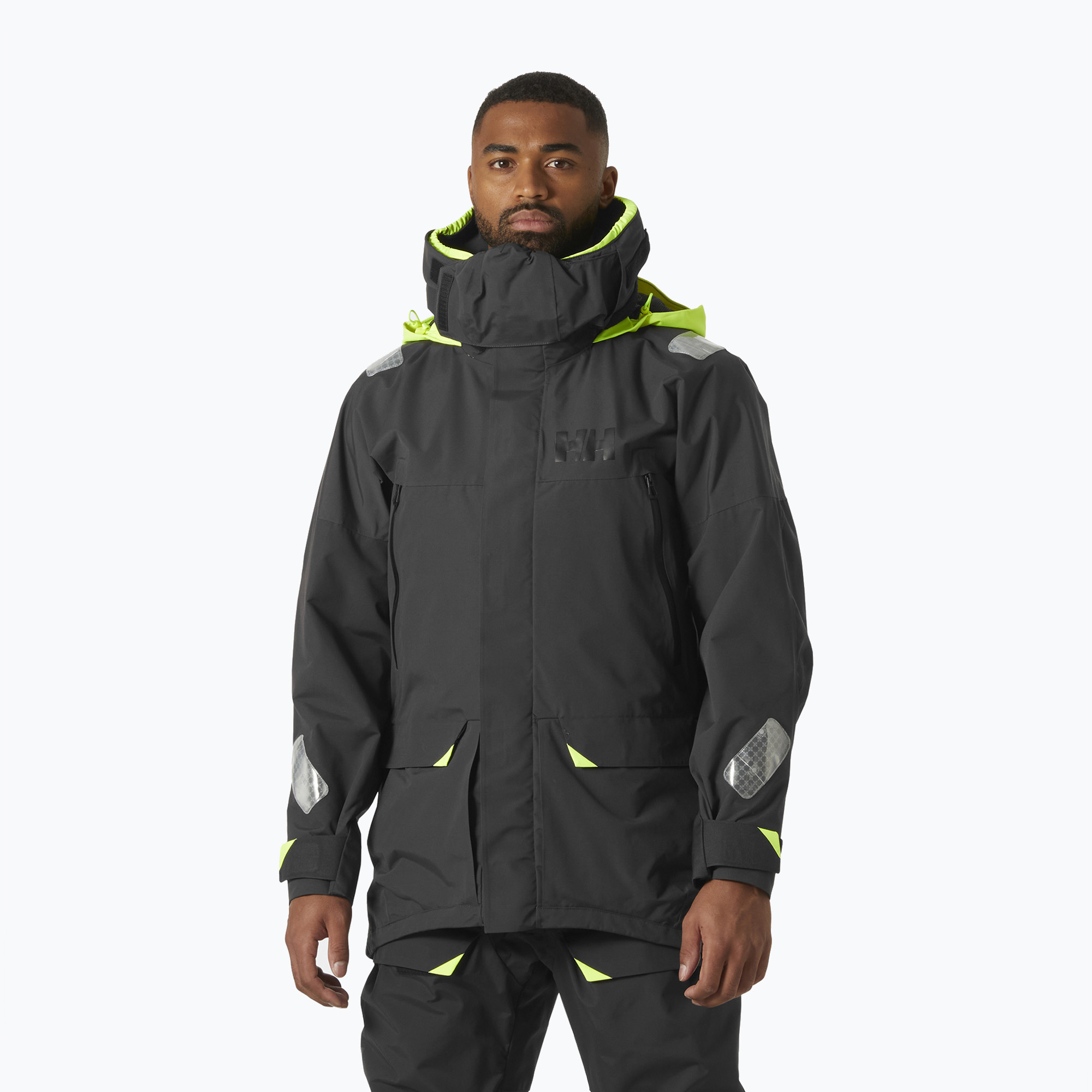 Helly Hansen Skagen Offshore men's rain jacket ebony (2XL)
