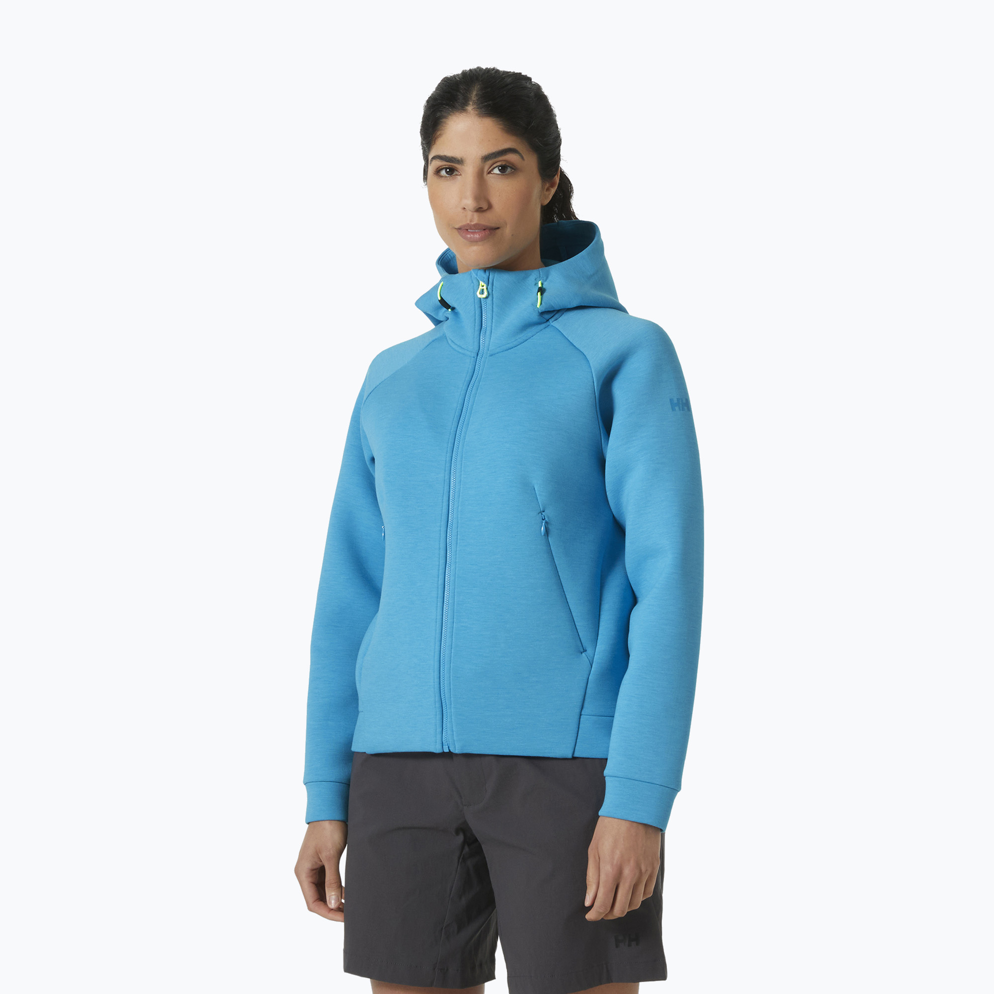 Bluză pentru femei Helly Hansen HP Ocean Full Zip Jacket 2.0 cyan