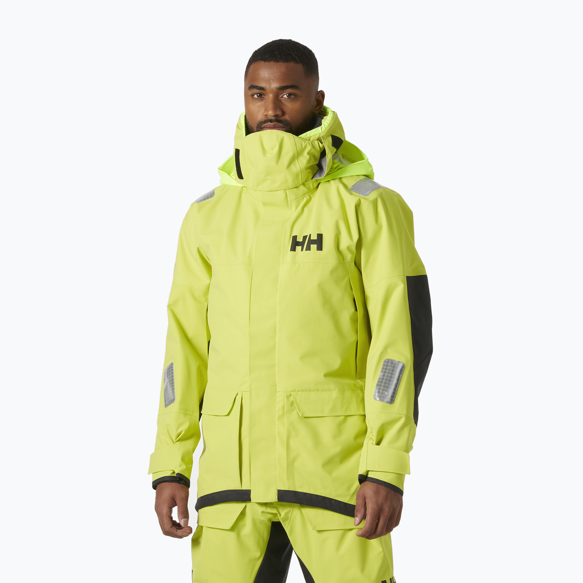 Kurtka żeglarska męska Helly Hansen Skagen Pro cyber lime 