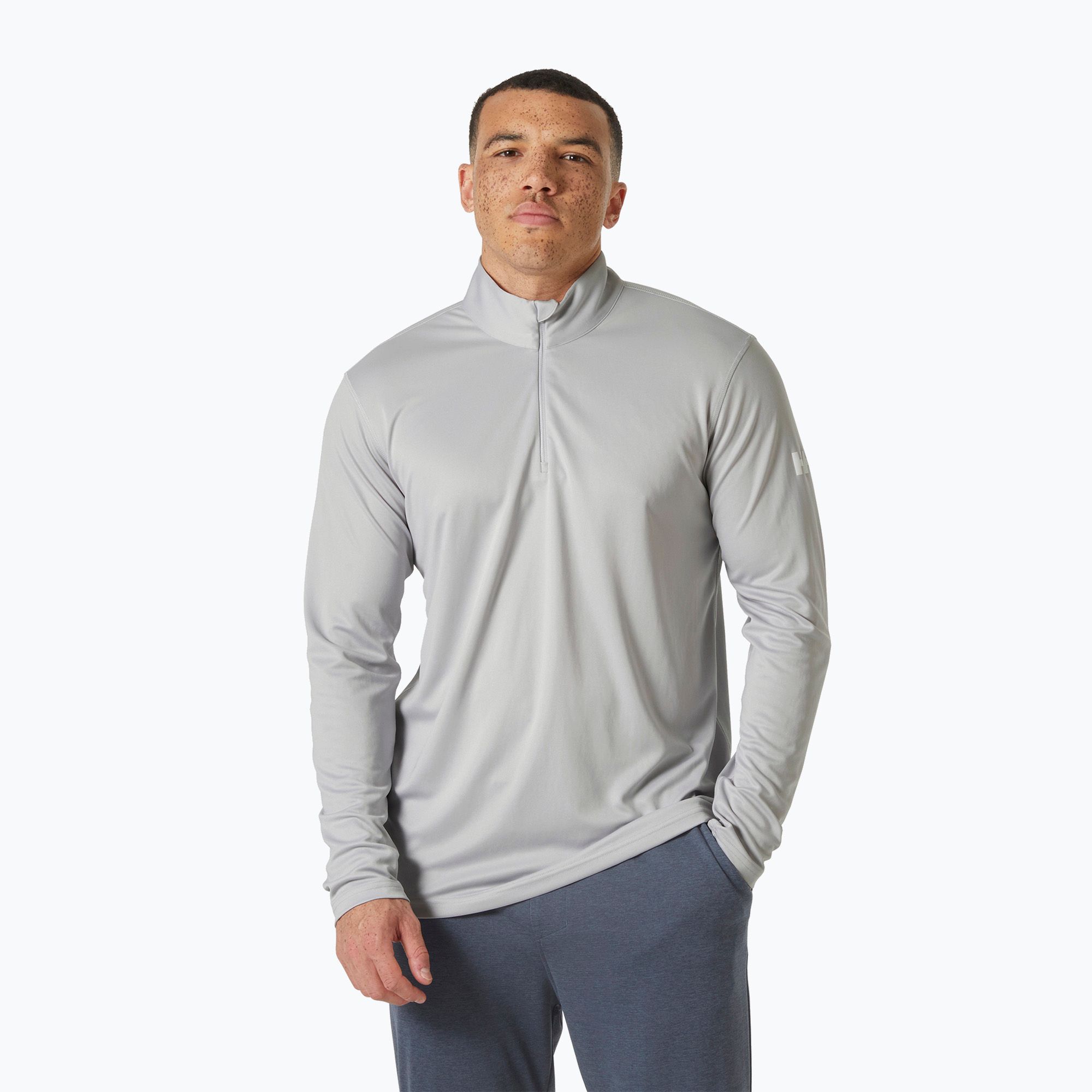 Longsleeve męski Helly Hansen HH Tech 1/2 Zip 2.0 grey fog 