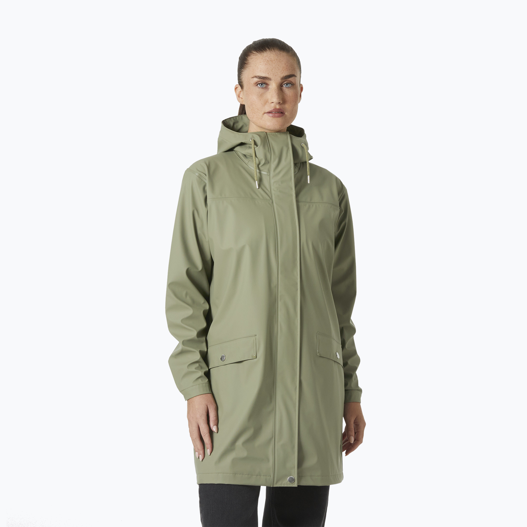 Płaszcz przeciwdeszczowy damski Helly Hansen Moss Rain Coat lav green 