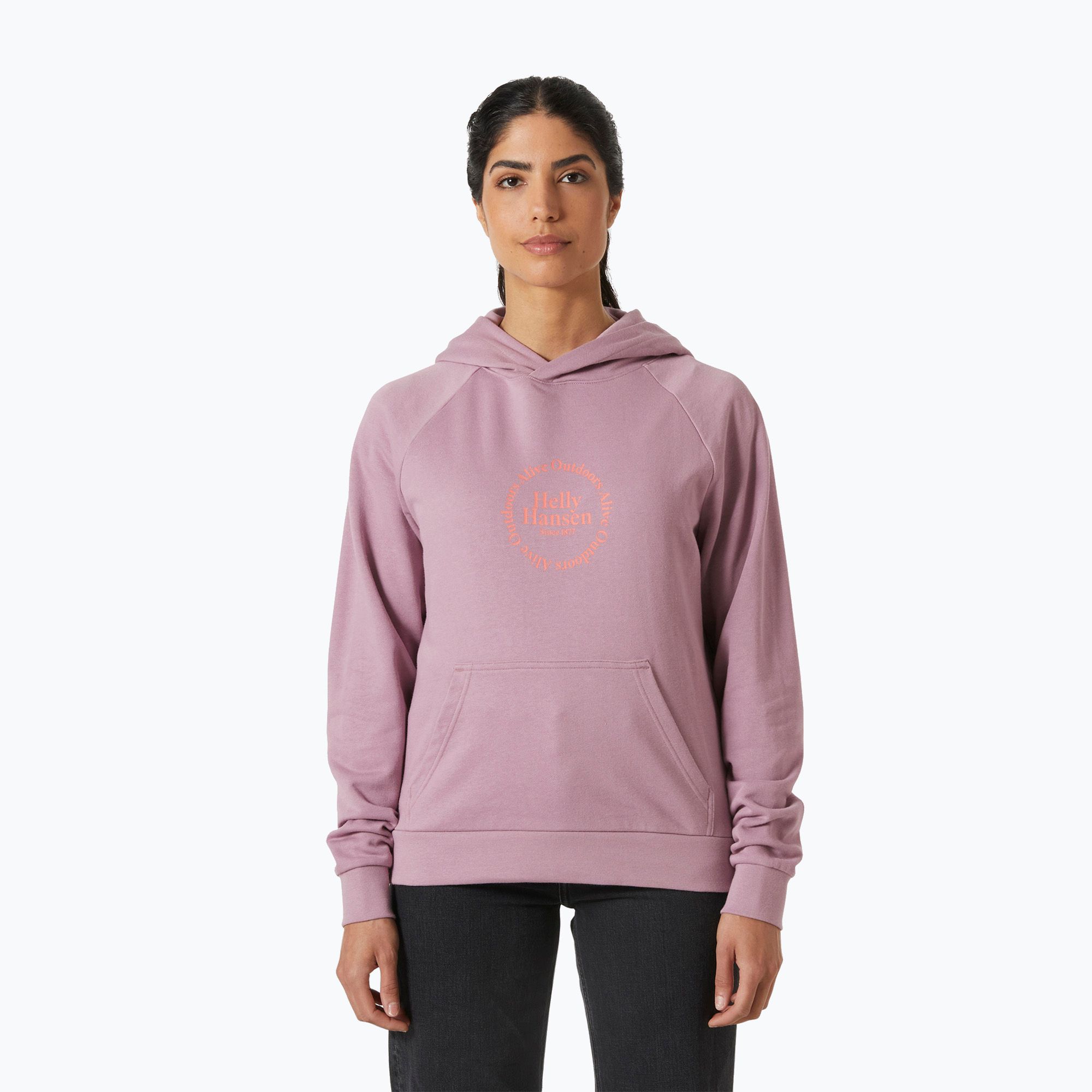 Bluza damska Helly Hansen Core Graphic Hoodie purple clay 