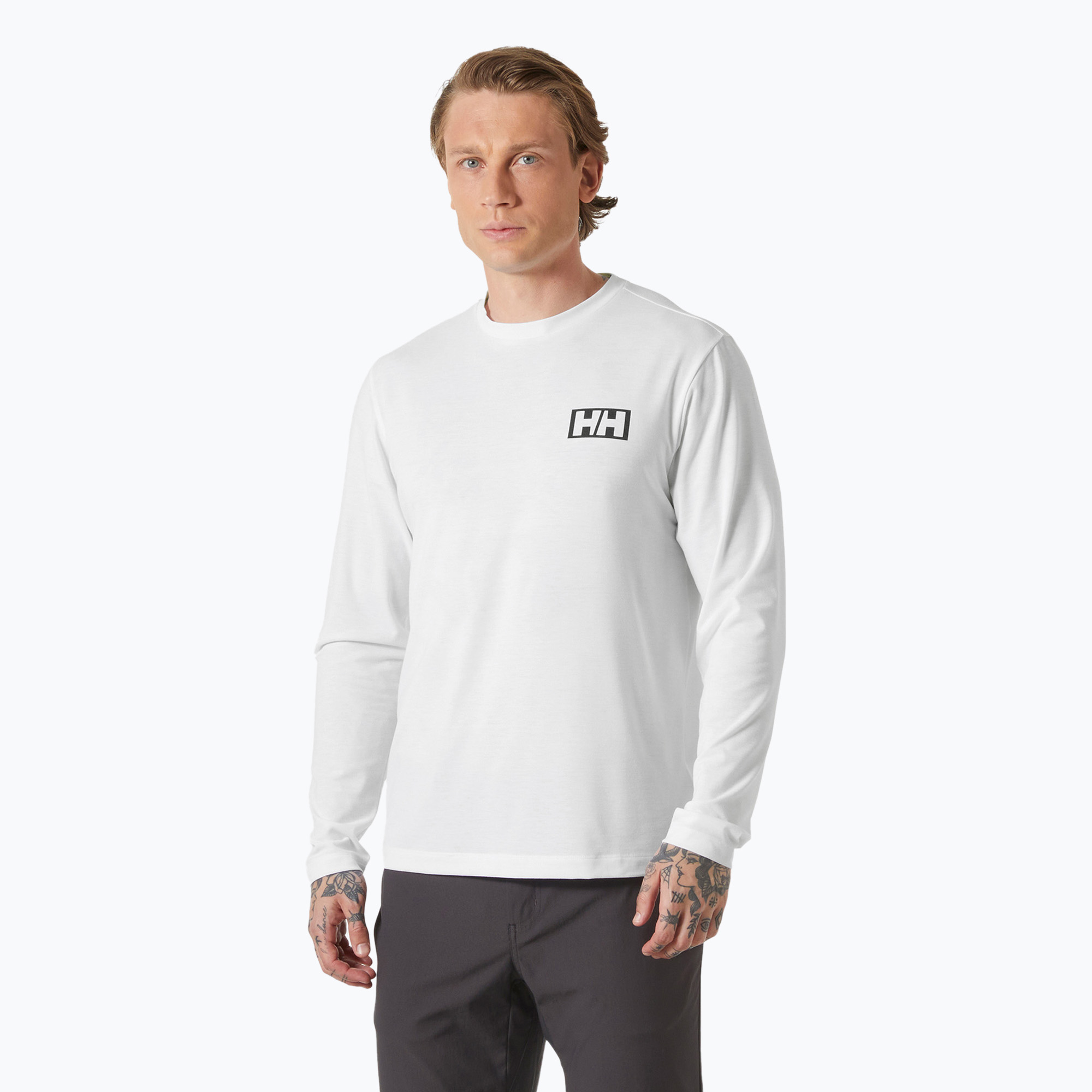 Longsleeve męski Helly Hansen Skog Graphic white 