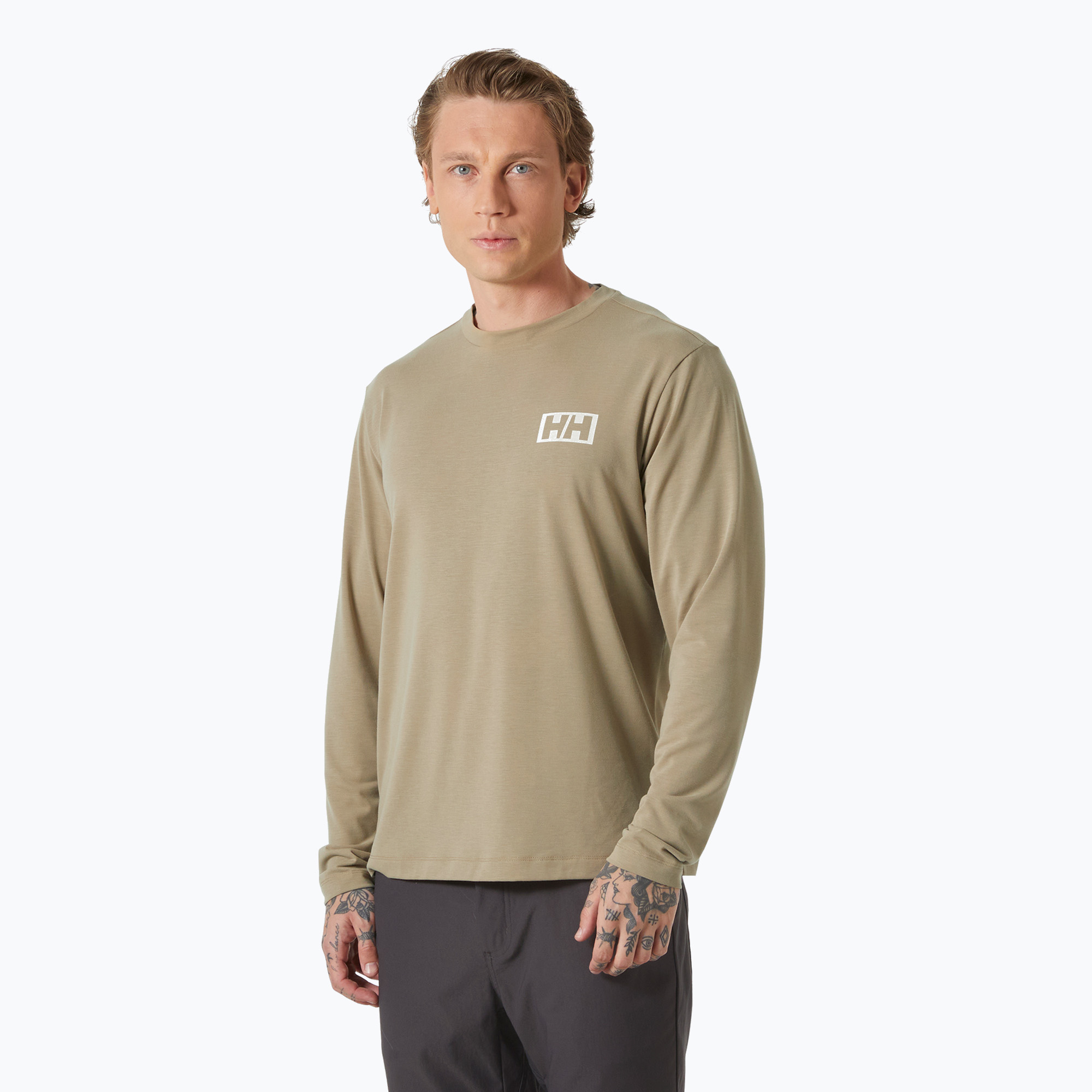 Longsleeve męski Helly Hansen Skog Graphic pebble 