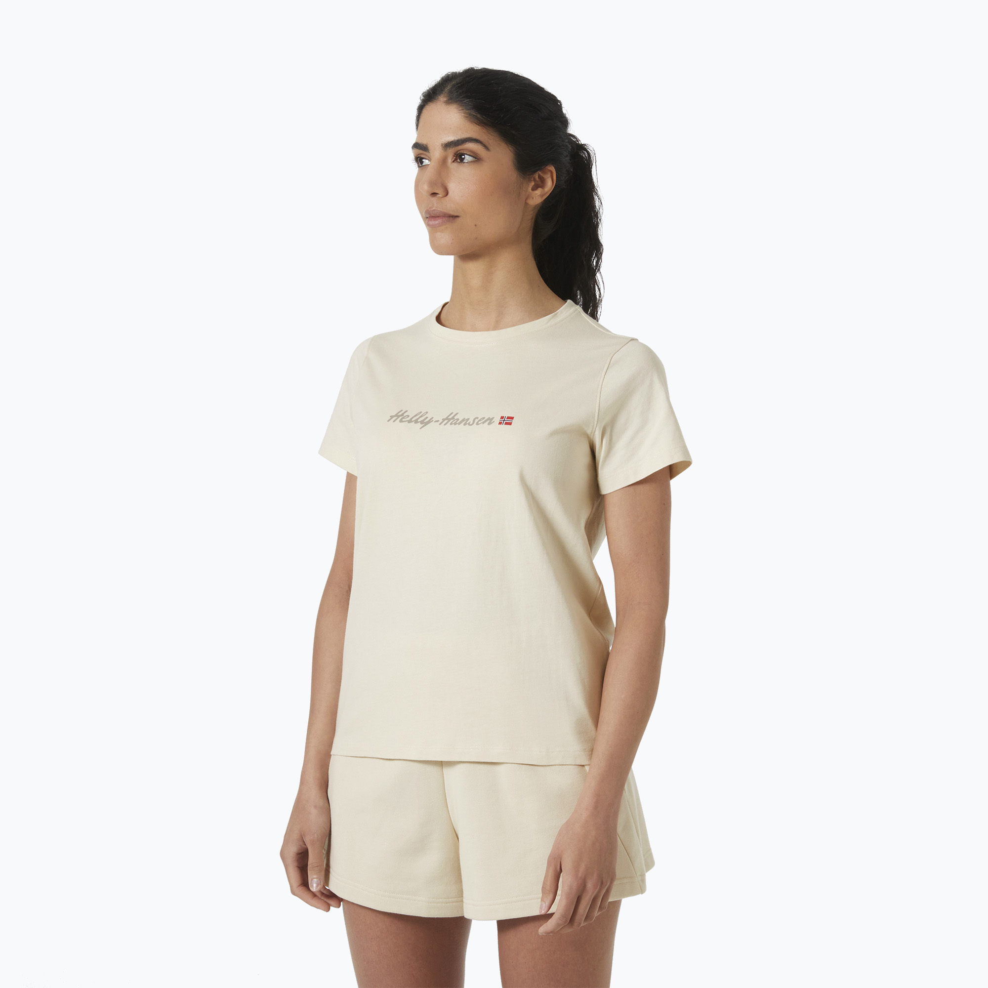 Koszulka damska Helly Hansen Core Graphic 2.0 cream 