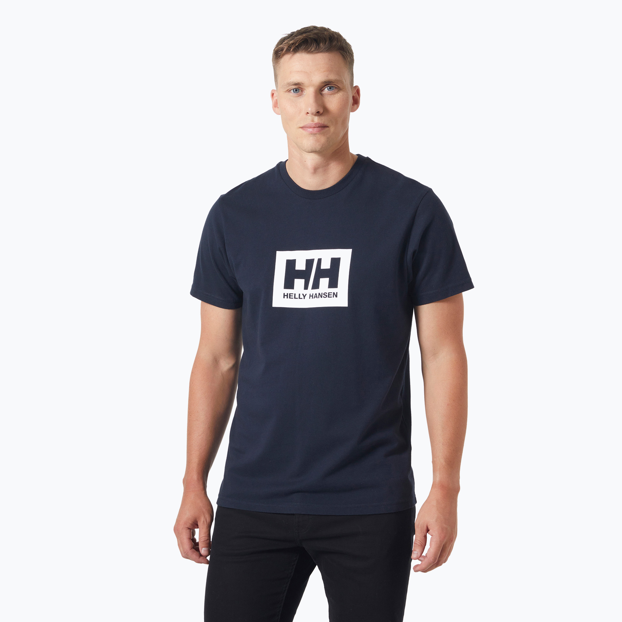 Koszulka męska Helly Hansen Box T 2.0 navy 