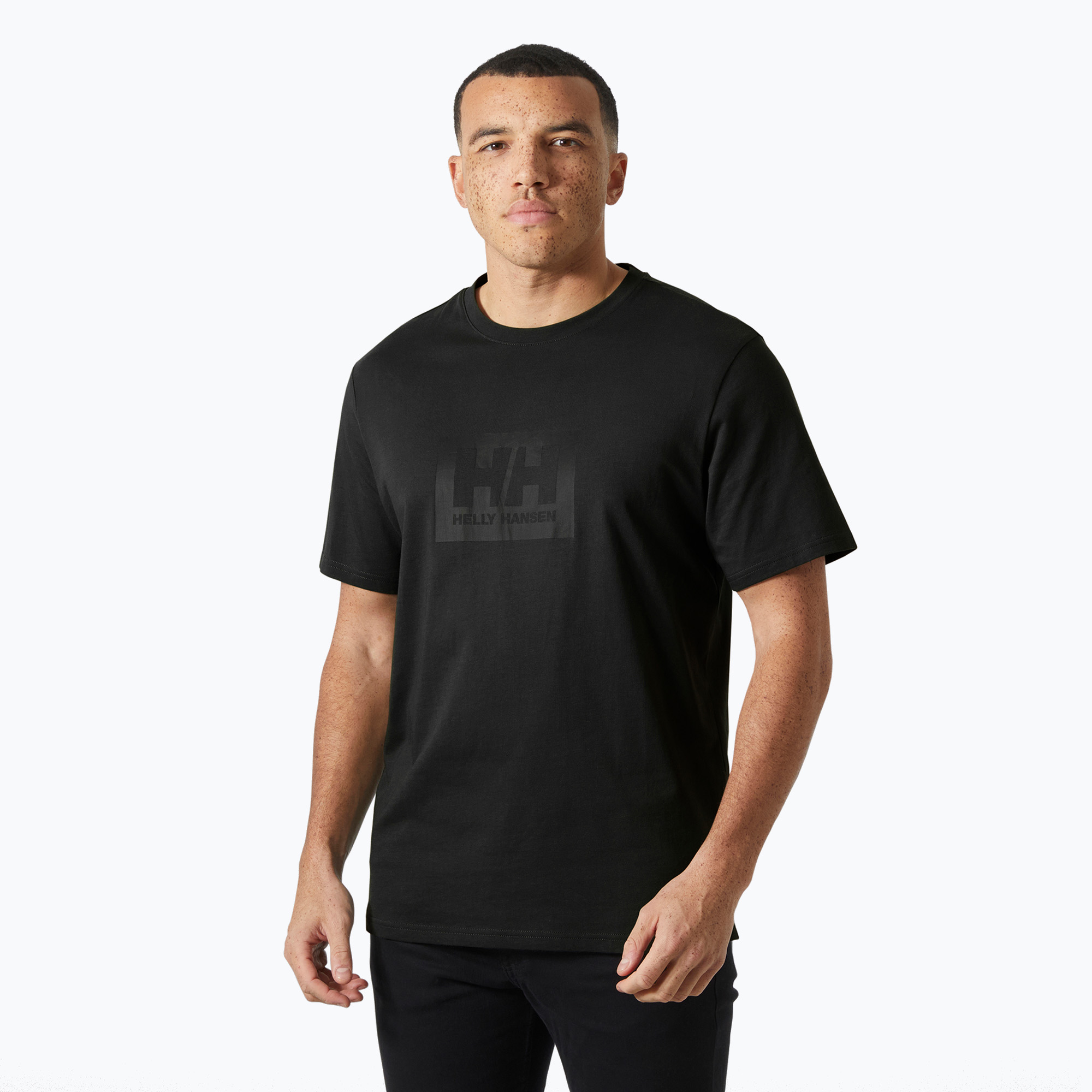 Koszulka męska Helly Hansen Box T 2.0 black 