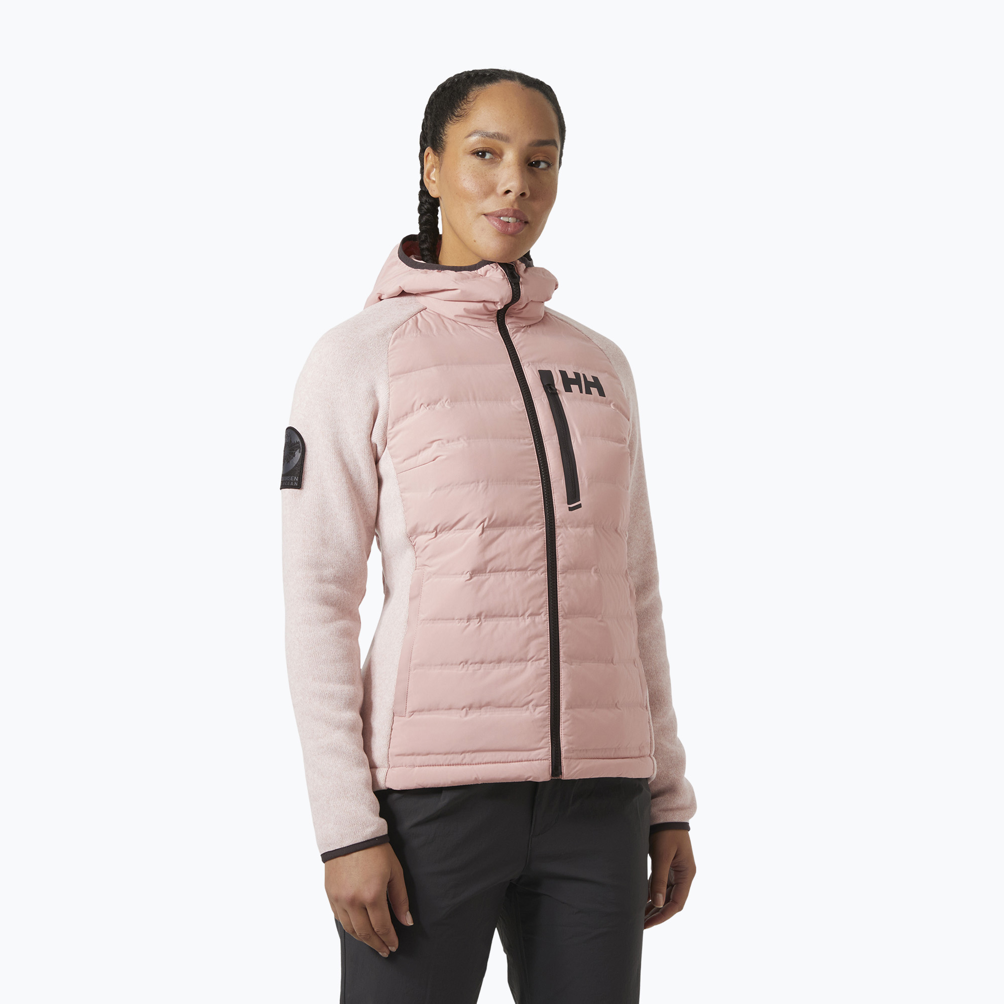 Kurtka żeglarska damska Helly Hansen Arctic Ocean Hybrid Insulator pink salt 