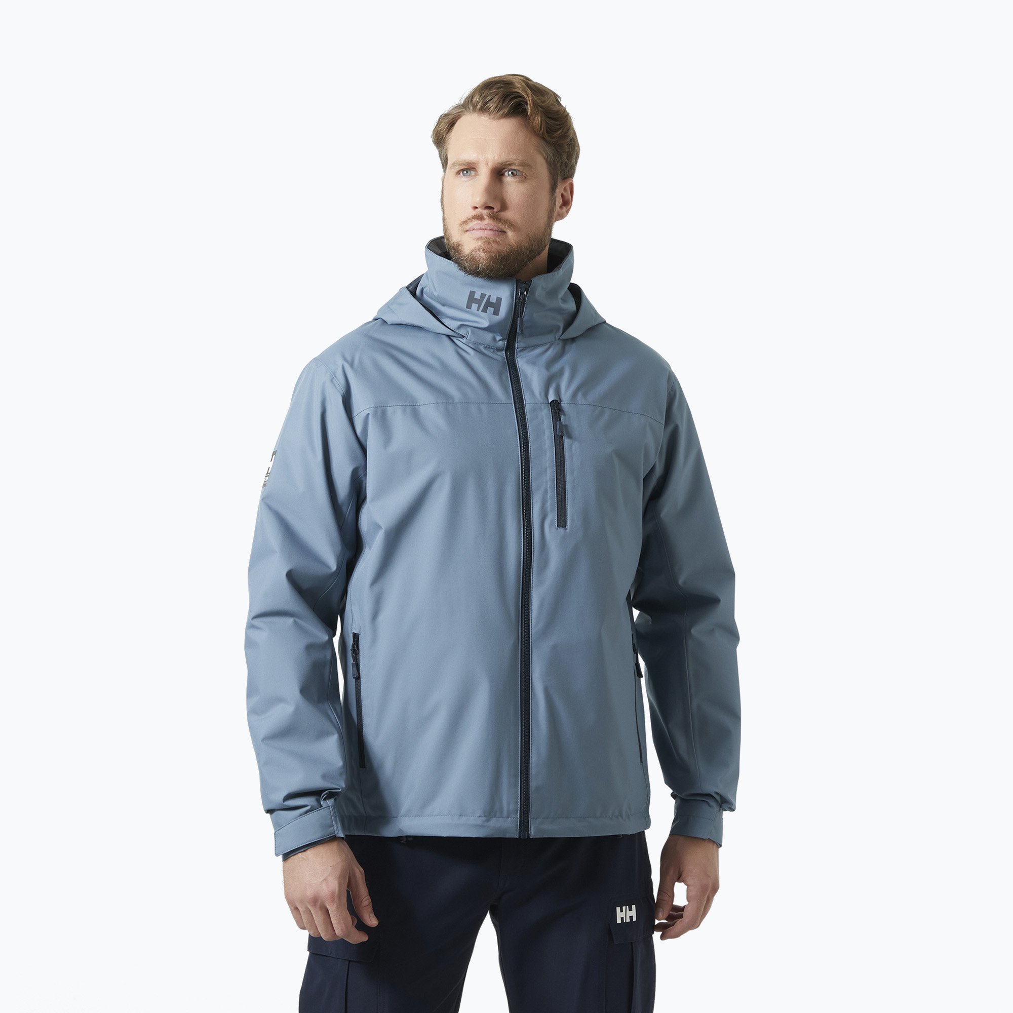 Kurtka żeglarska męska Helly Hansen Crew Hooded Midlayer 2 washed navy 