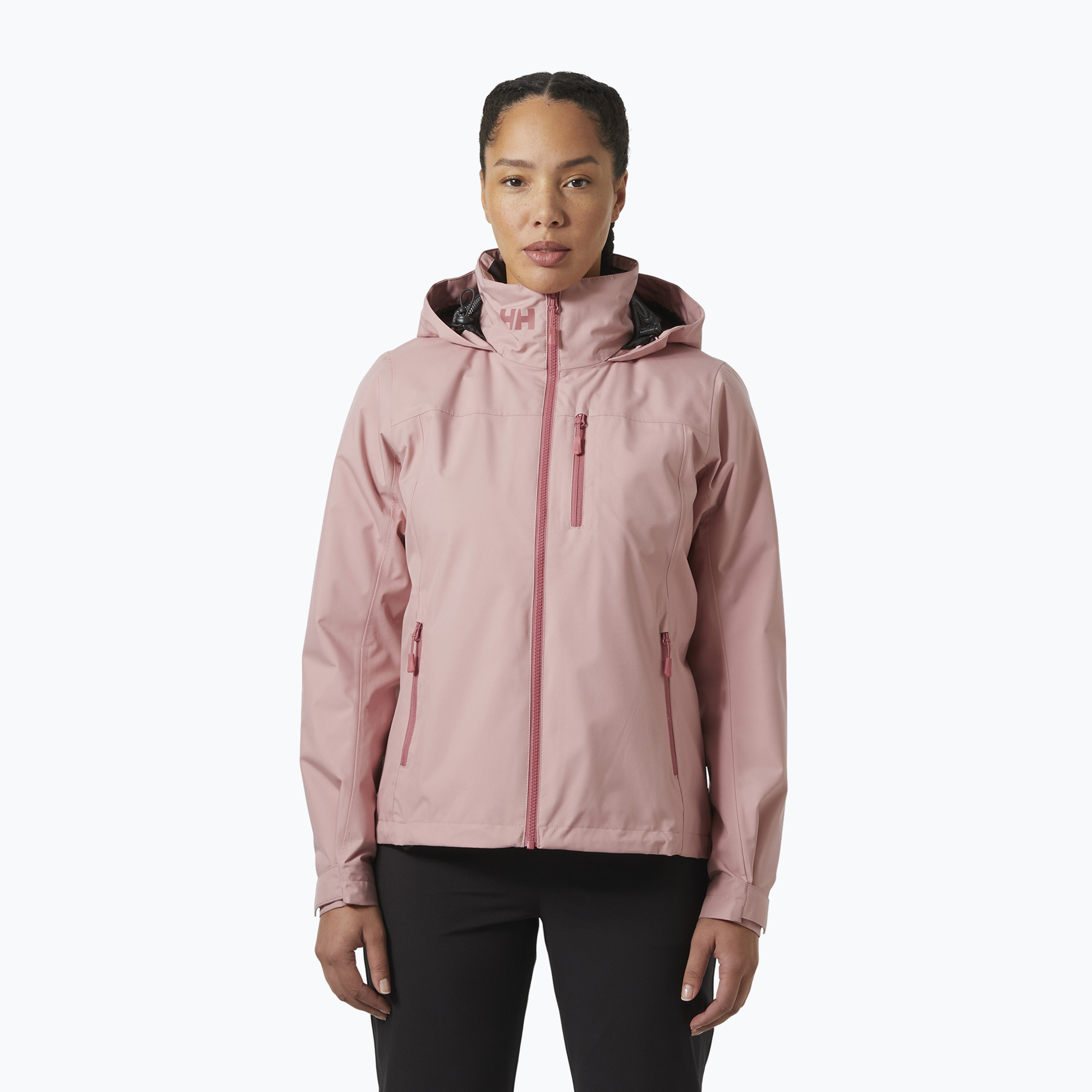 Kurtka żeglarska damska Helly Hansen Crew Hooded Midlayer 2.0 pink salt 