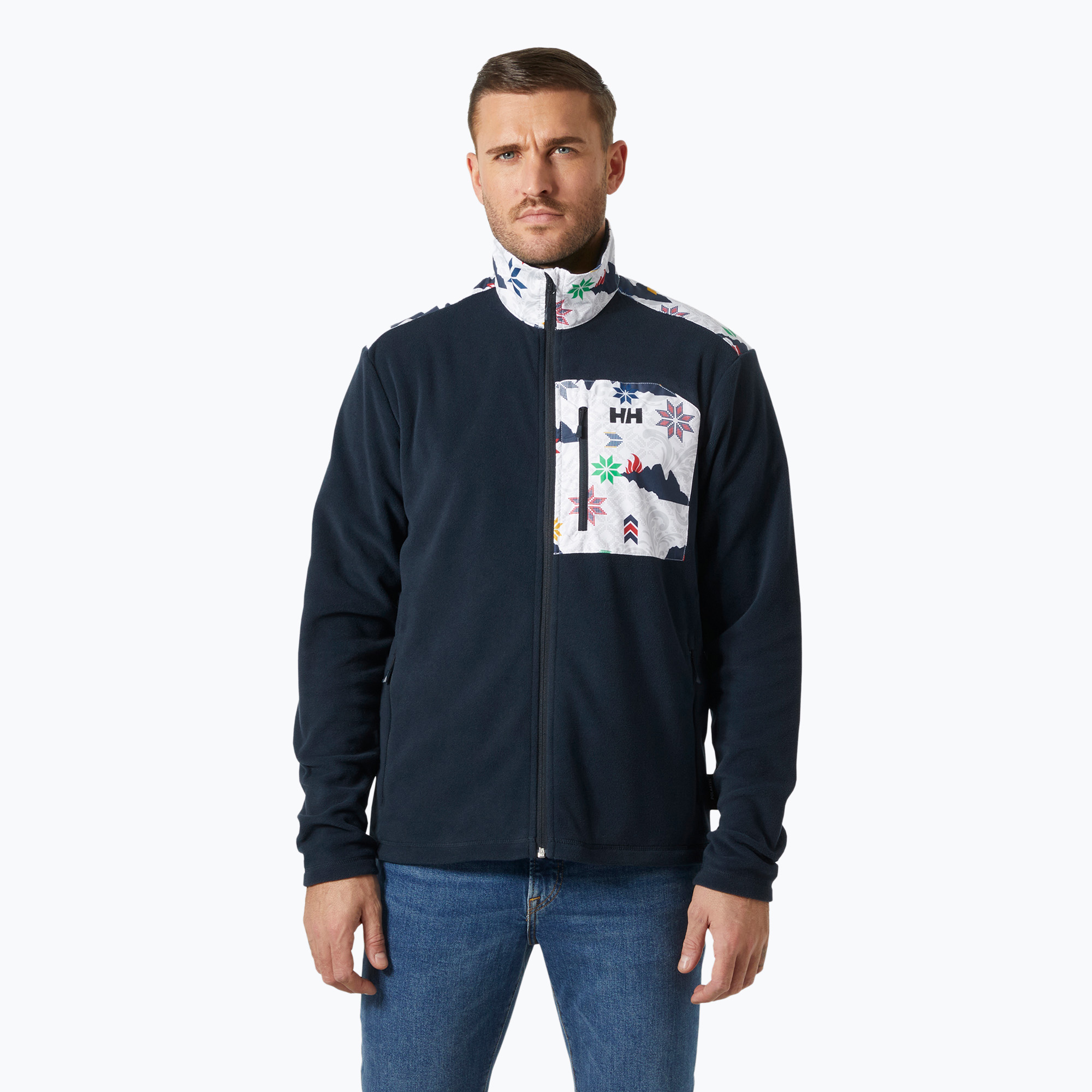 Bluza męska Helly Hansen Daybreaker Block navy cortina aop 
