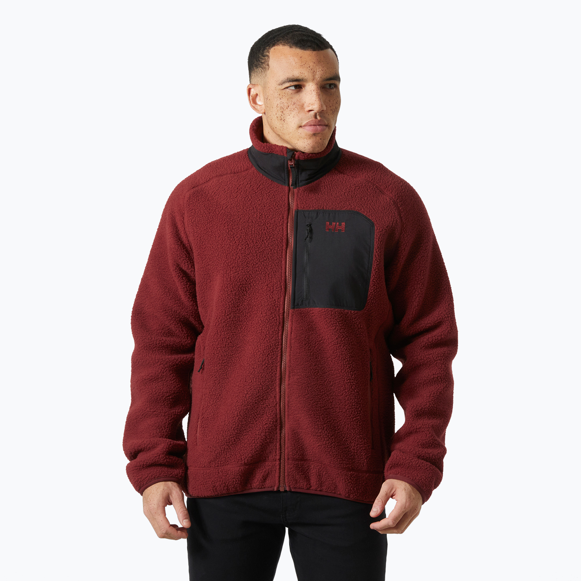 Bluza męska Helly Hansen Panorama Pile Block mars red 