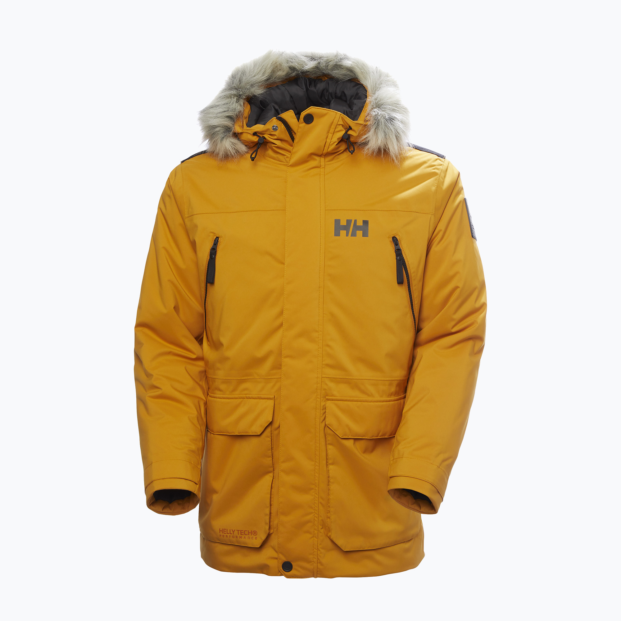 Kurtka zimowa męska Helly Hansen Reine Parka mustard 