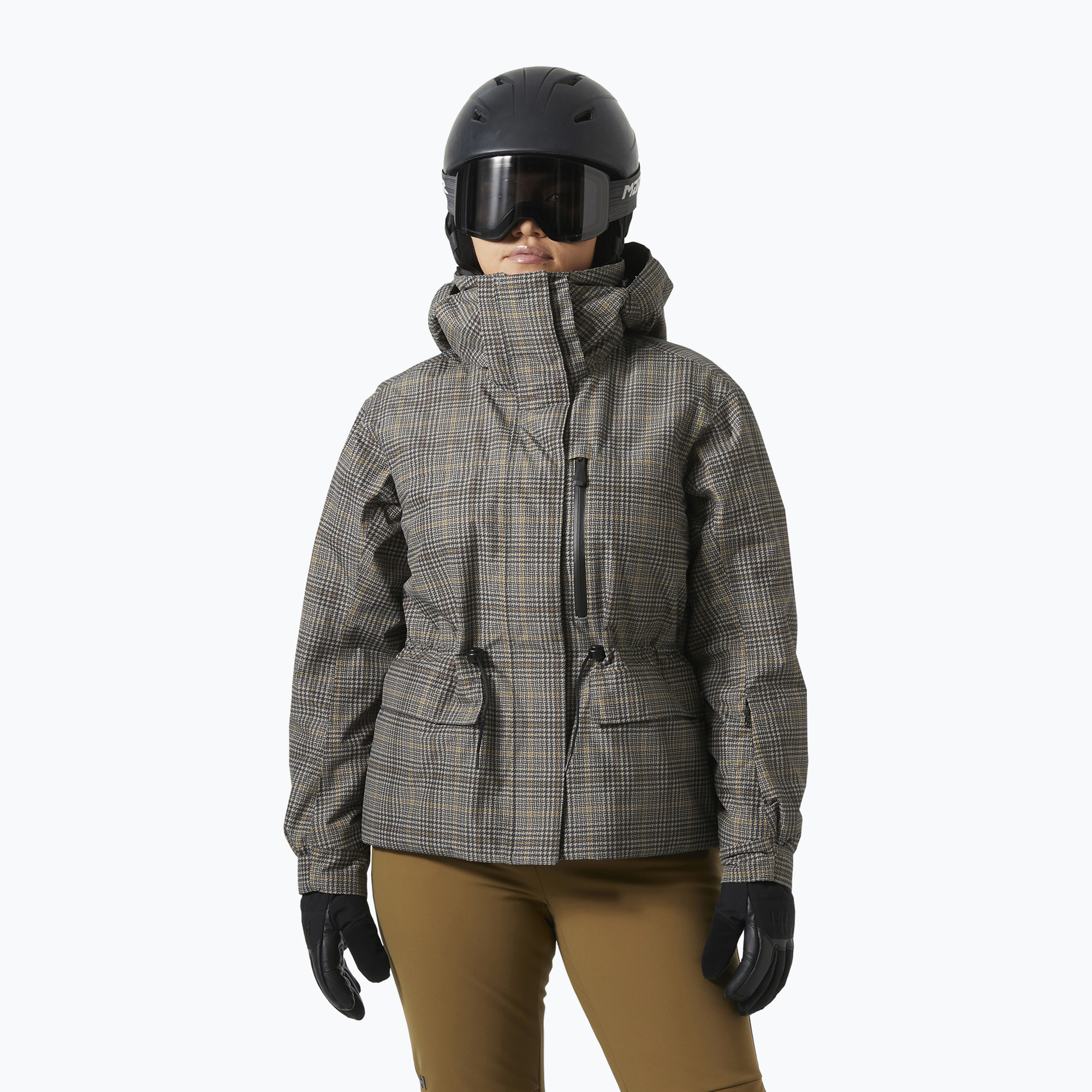 Дамско скиорско яке Helly Hansen Nora Insulated 2.0 pebble broxburn plaid aop