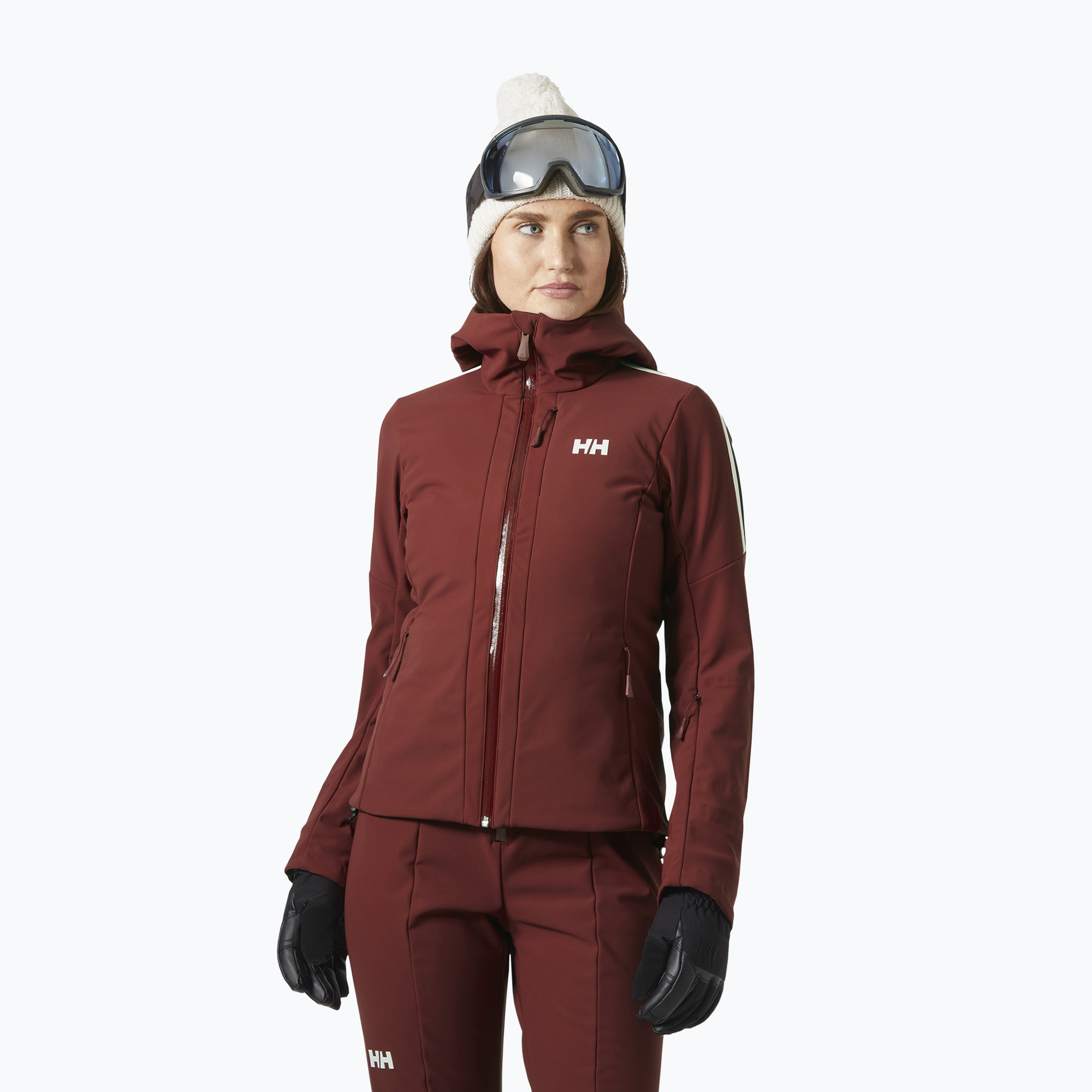 Дамско скиорско яке Helly Hansen Avanti 3-In-1 Softshell Jacket mars red