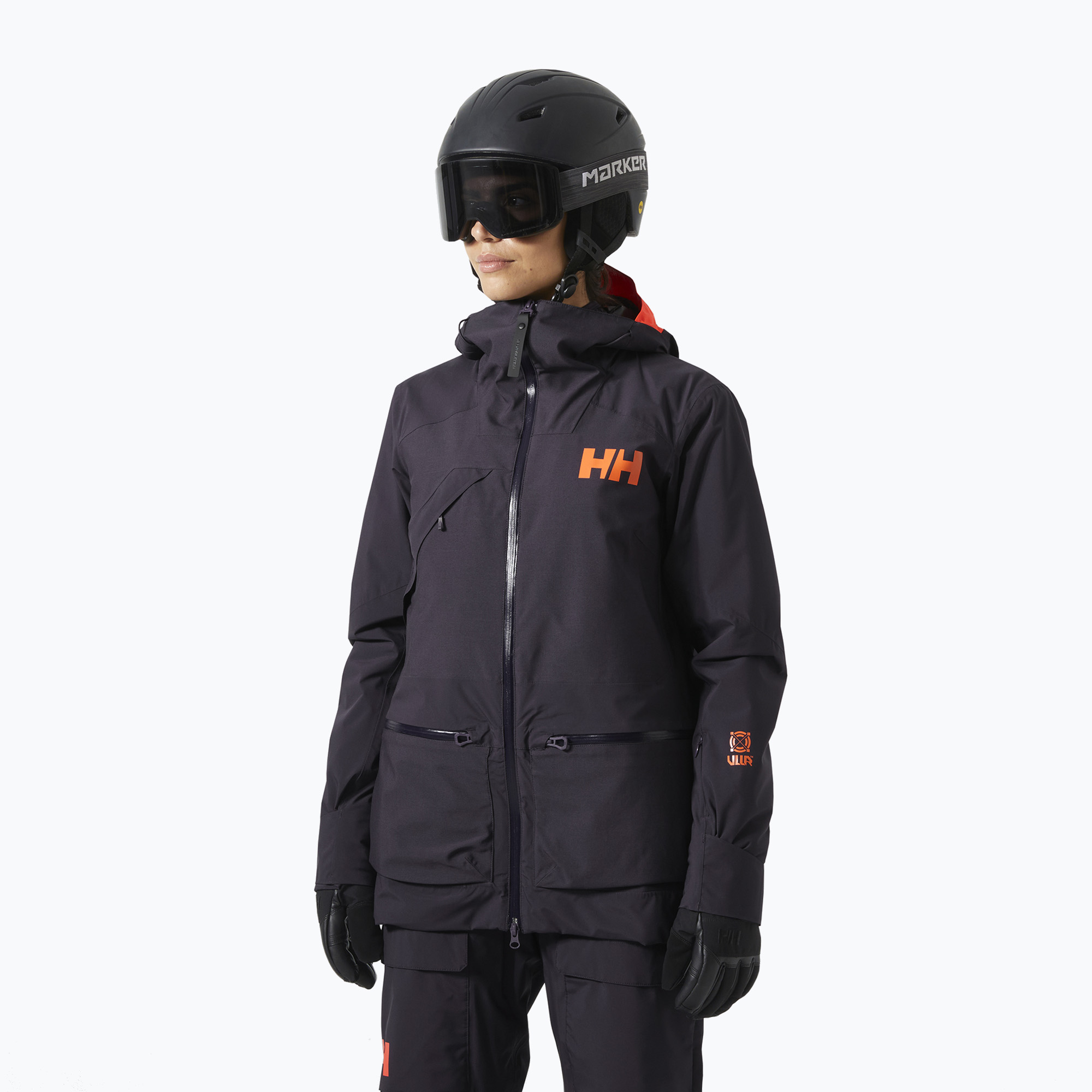 Helly Hansen Damen Skijacke Whitewall Lifaloft 3.0 black grape