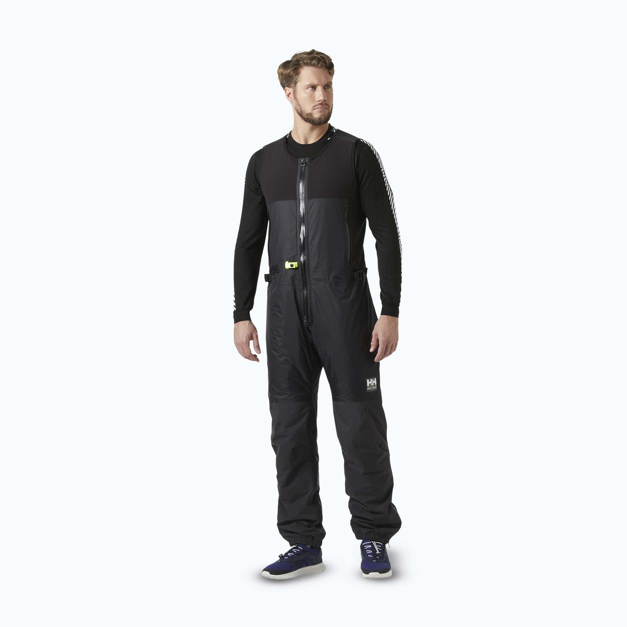 Spodnie żeglarskie Helly Hansen Aegir Midlayer Salopette black 