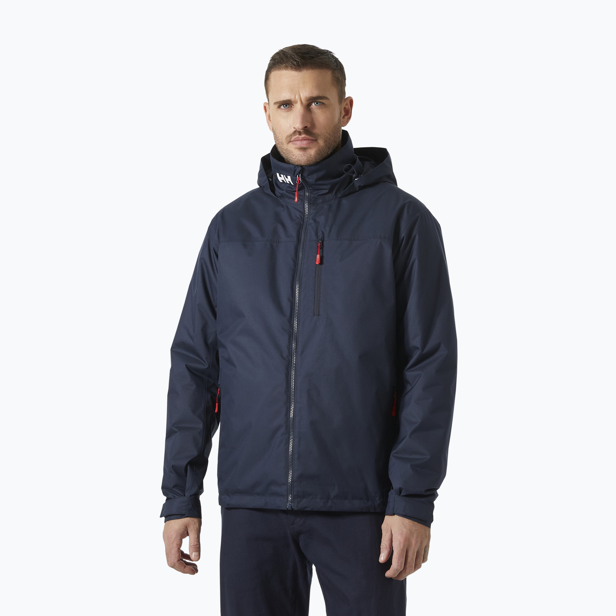 Kurtka żeglarska męska Helly Hansen Crew Hooded Pile navy
