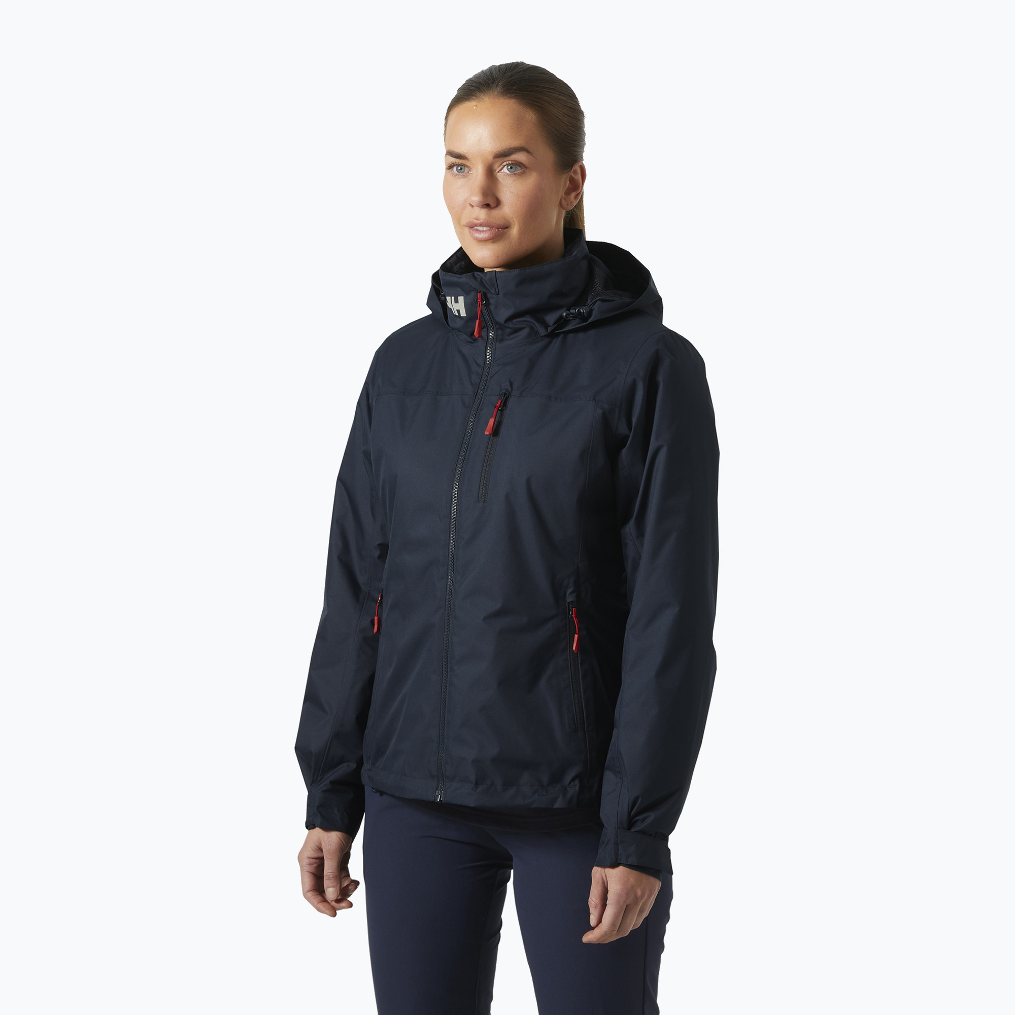 Kurtka żeglarska damska Helly Hansen Crew Hooded Pile navy 