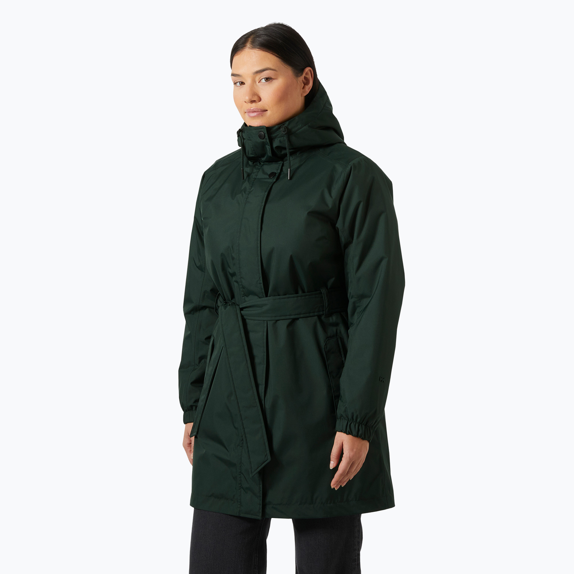 Płaszcz ocieplany damski Helly Hansen Classic Insulated Trench dark jungle 