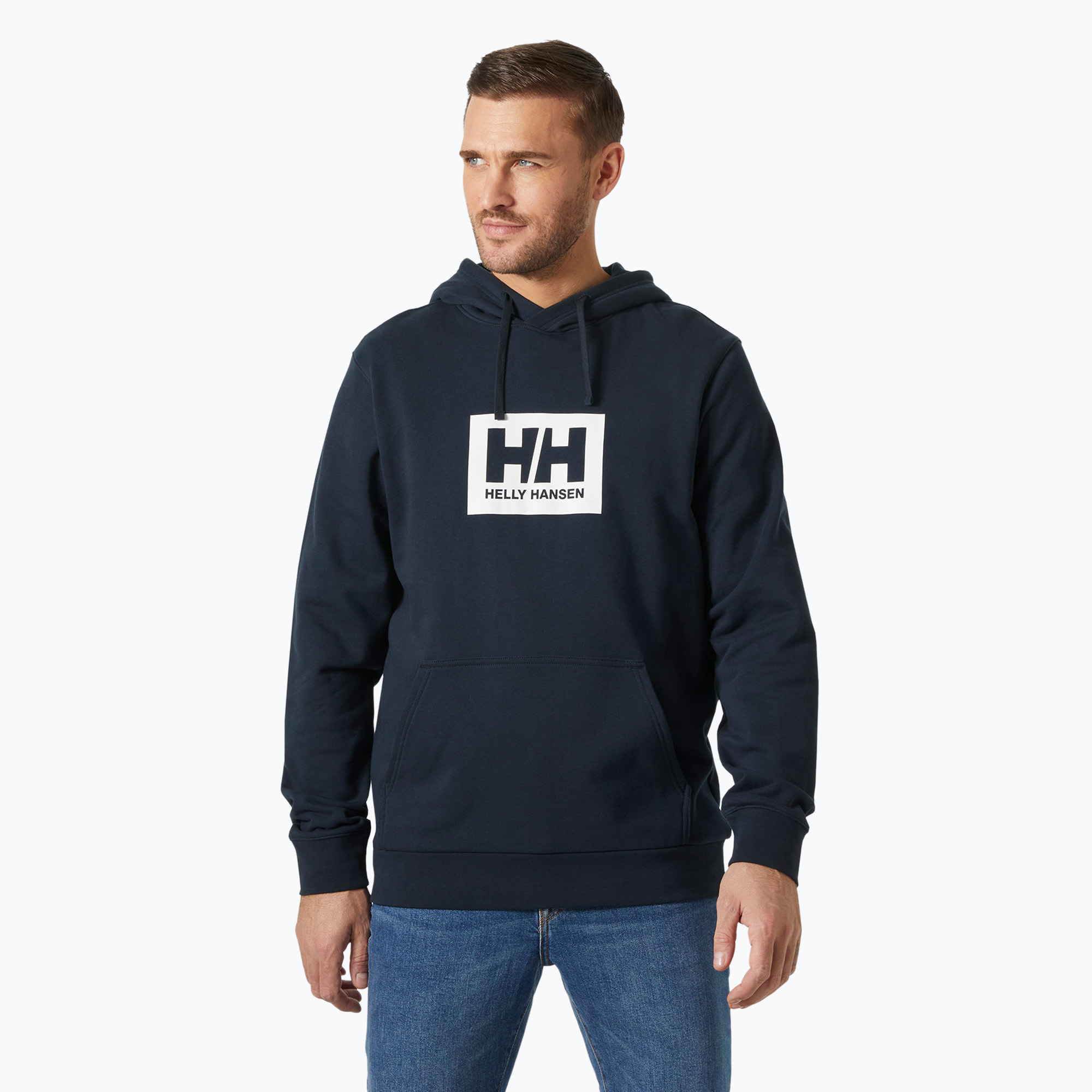 Bluza męska Helly Hansen Box Hoodie navy 