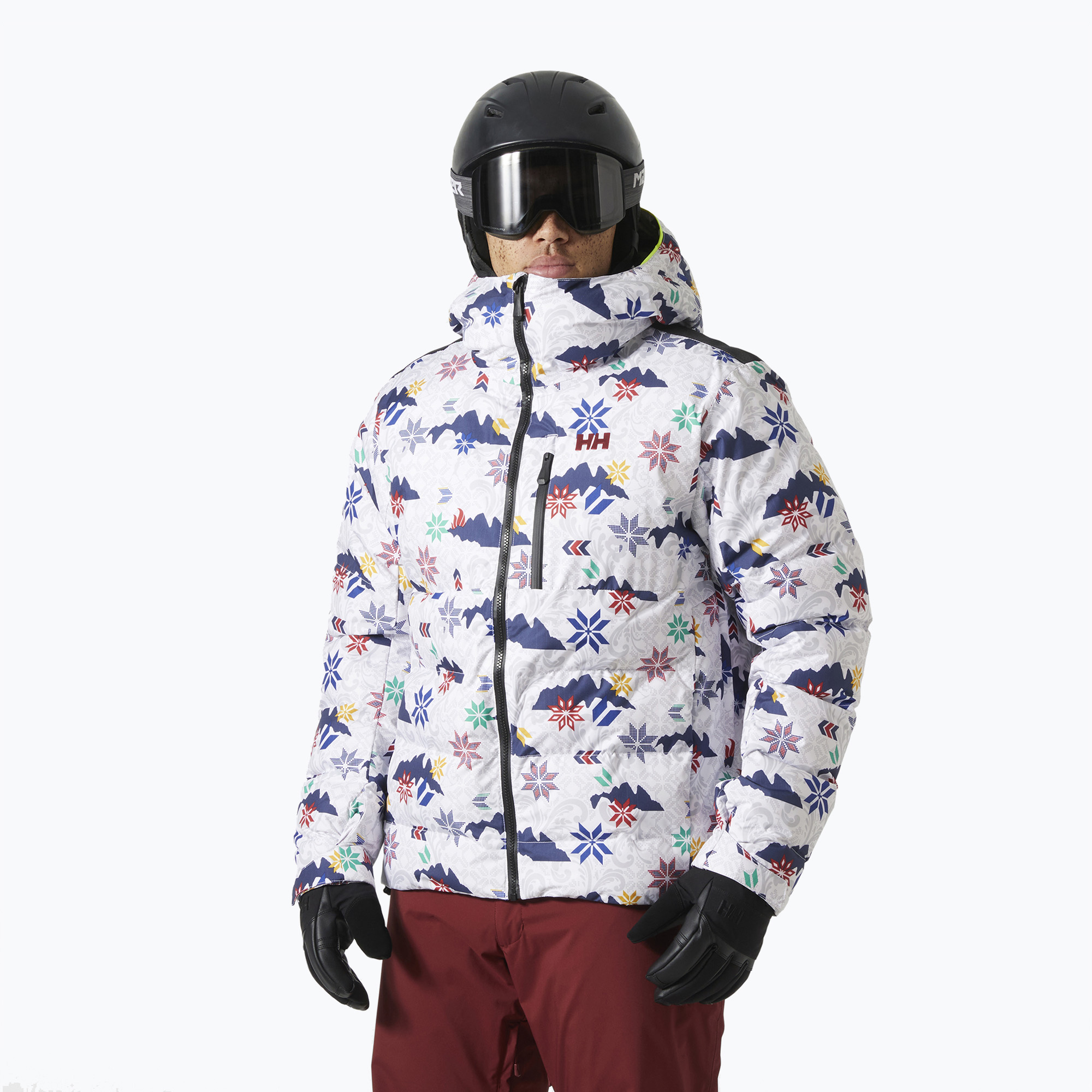 Helly Hansen giacca da sci da uomo Kvitfjell Race Puffy bianco olimpico (M) (Kvitfjell Race Puffy 66043_001)