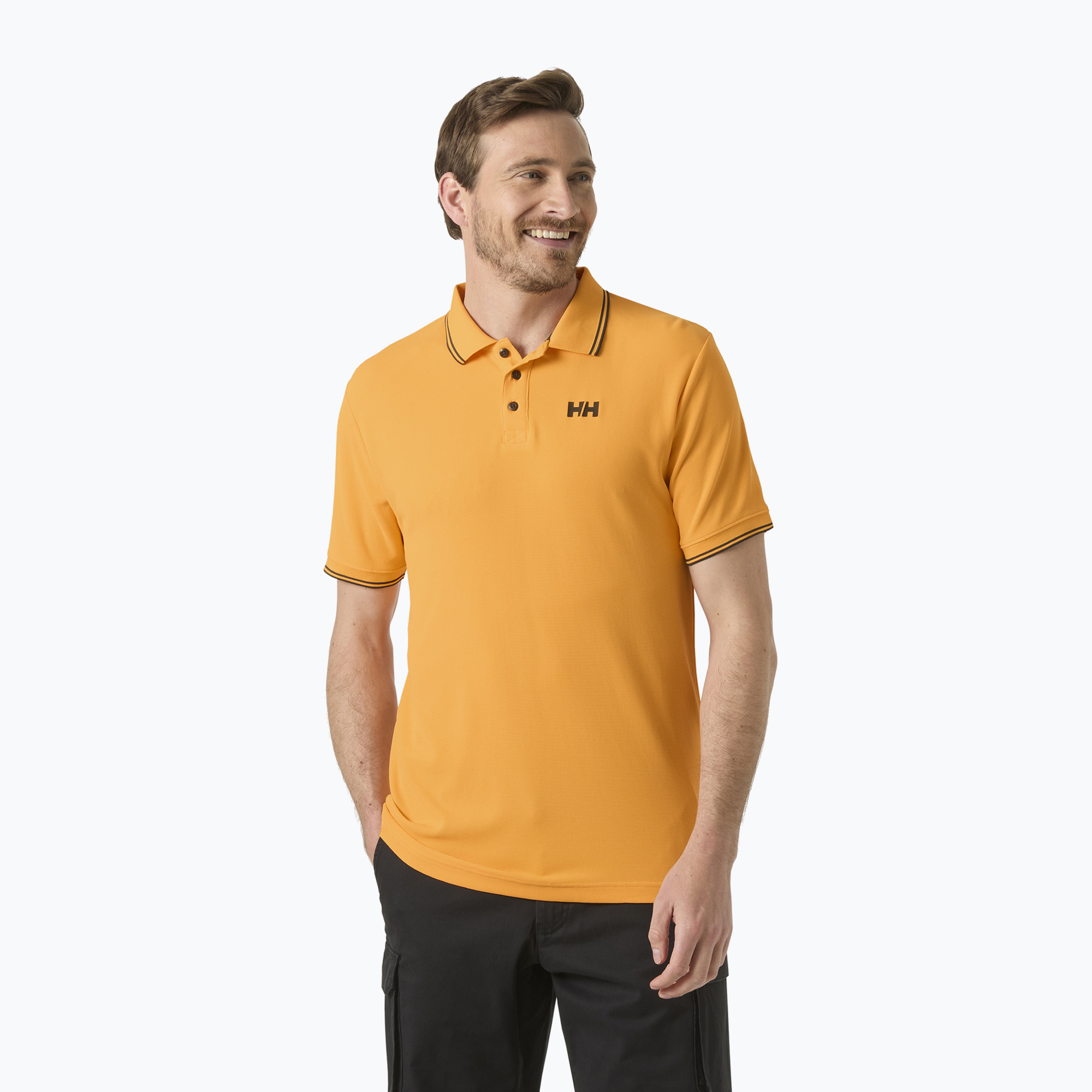 Мъжка поло тениска Helly Hansen Kos Polo orange sorbet