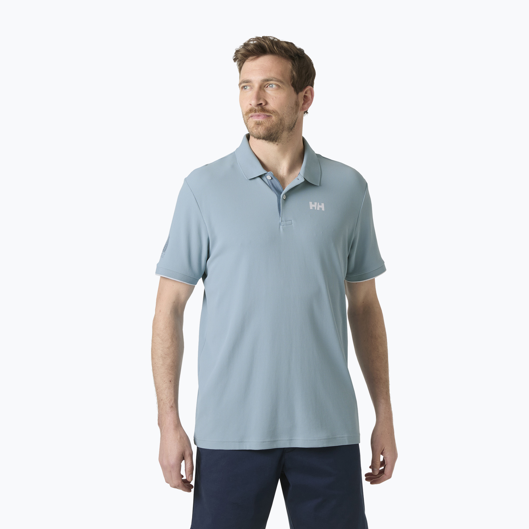 Мъжка поло тениска Helly Hansen Ocean Polo 2.0 windy blue