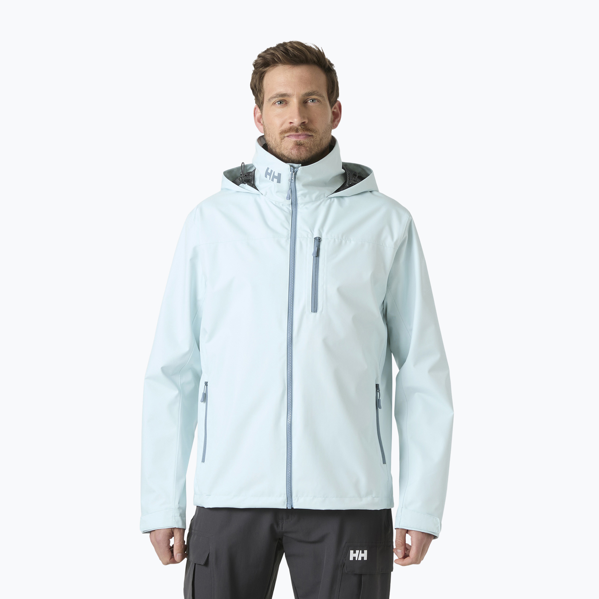 Kurtka żeglarska męska Helly Hansen Crew Hooded 2.0 barely blue 