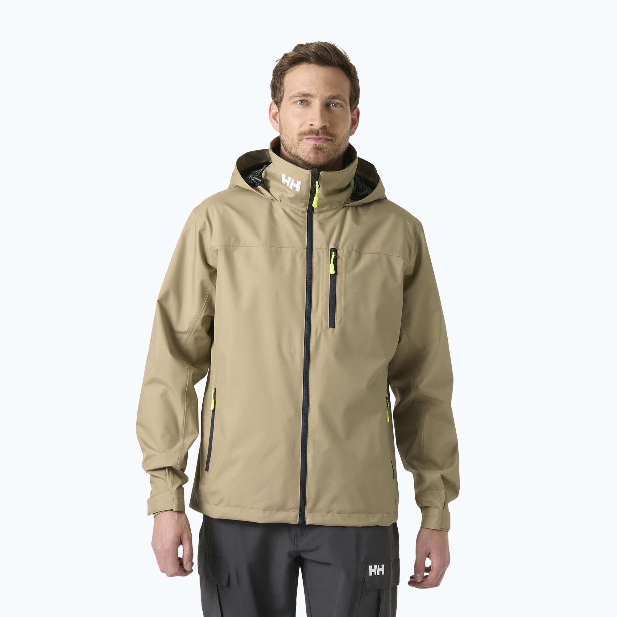 Kurtka żeglarska męska Helly Hansen Crew Hooded 2.0 pebble 