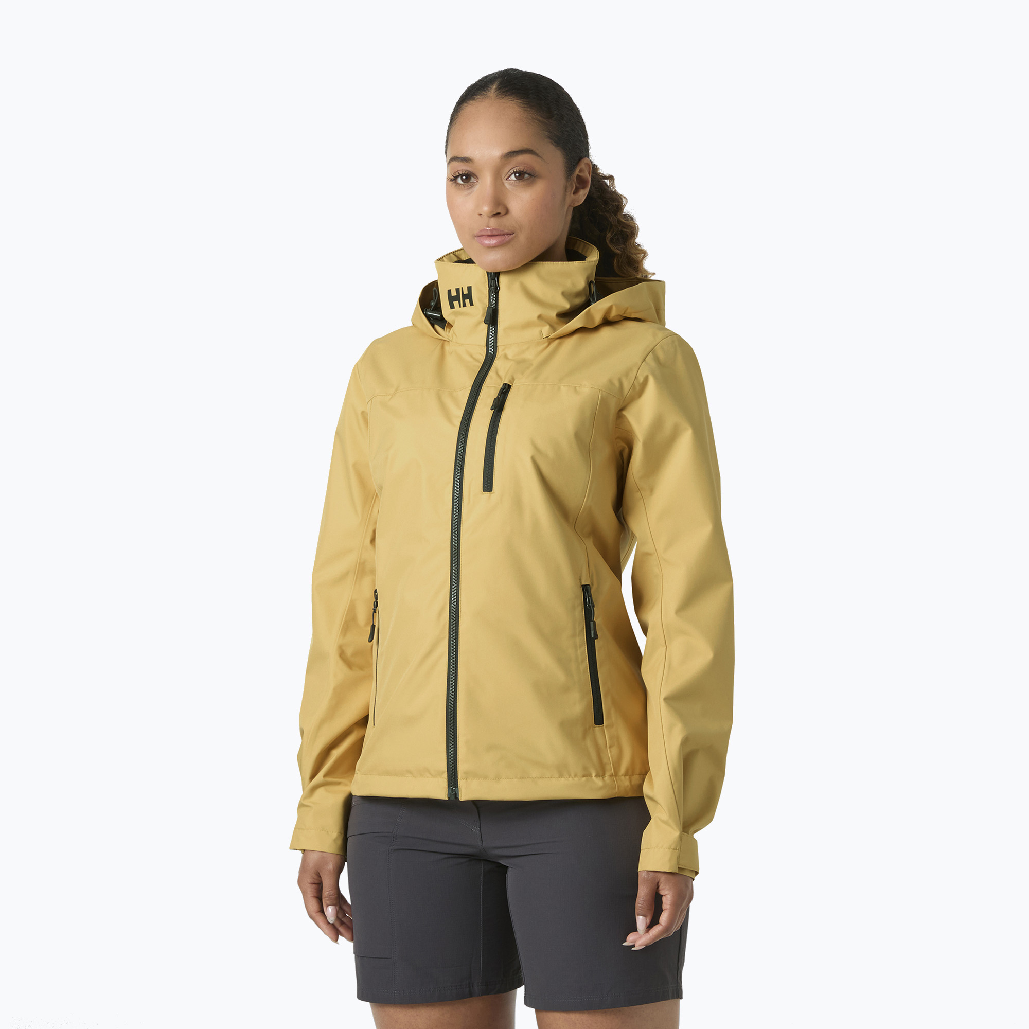 Kurtka żeglarska damska Helly Hansen Crew Hooded 2.0 sand 