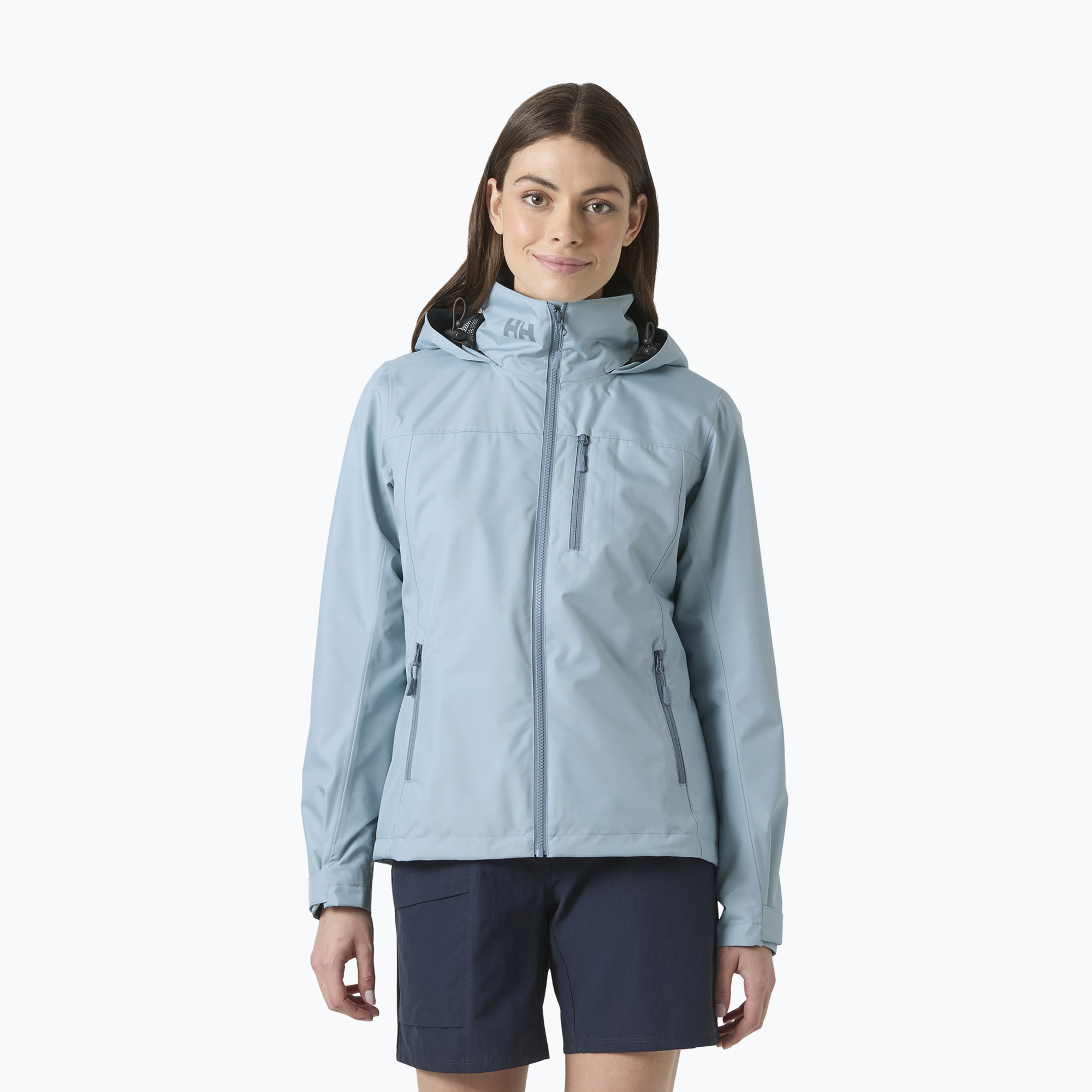 Kurtka żeglarska damska Helly Hansen Crew Hooded 2.0 windy blue 