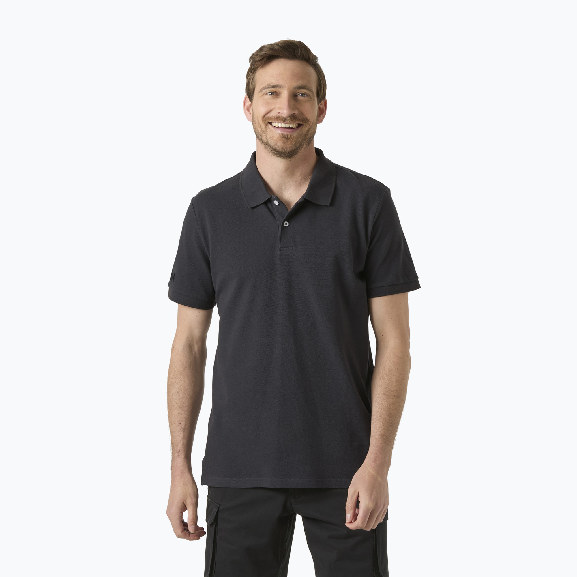 Мъжка поло тениска Helly Hansen Crew Polo Pique ebony