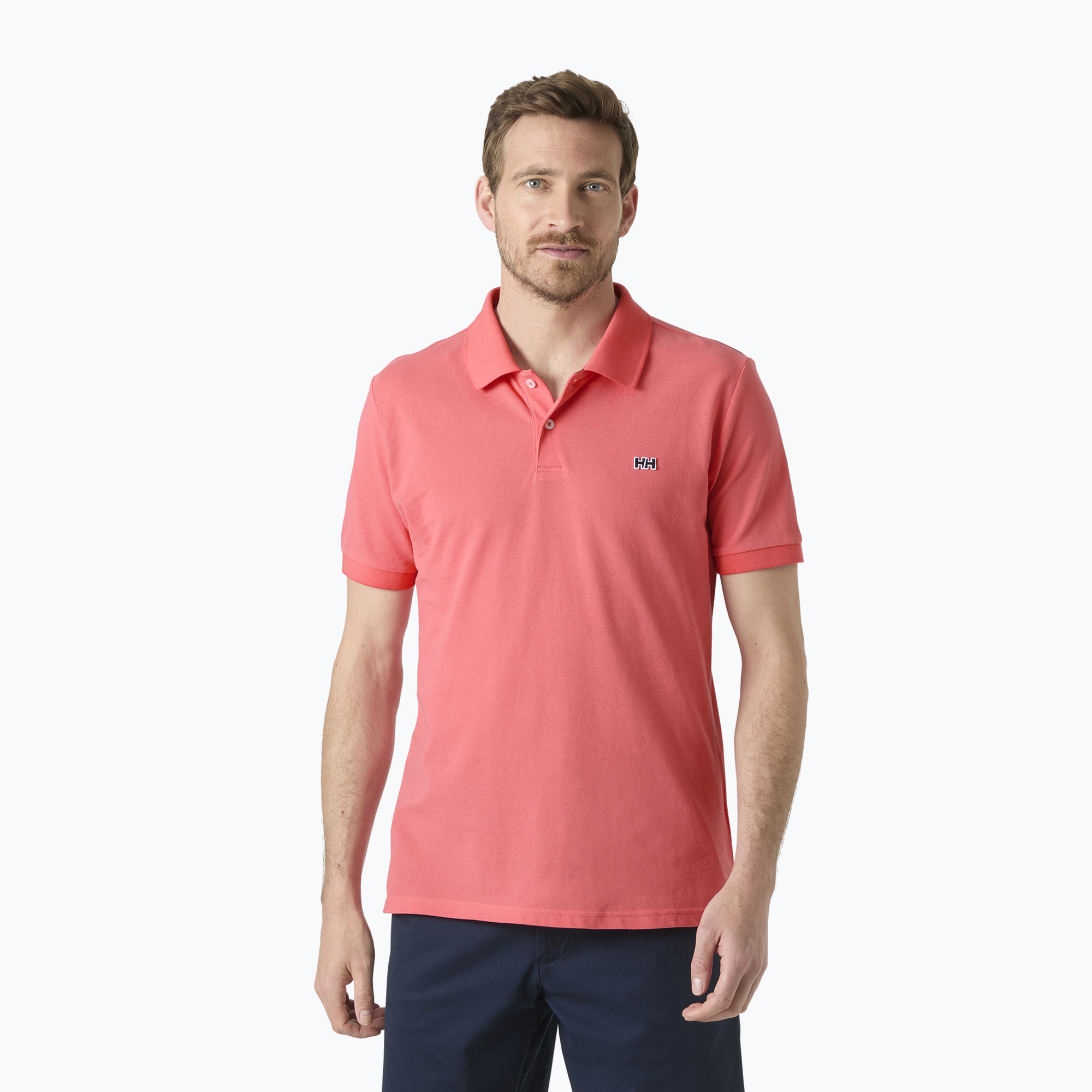 Мъжка поло тениска Helly Hansen Elba Fitted Polo nantucket red